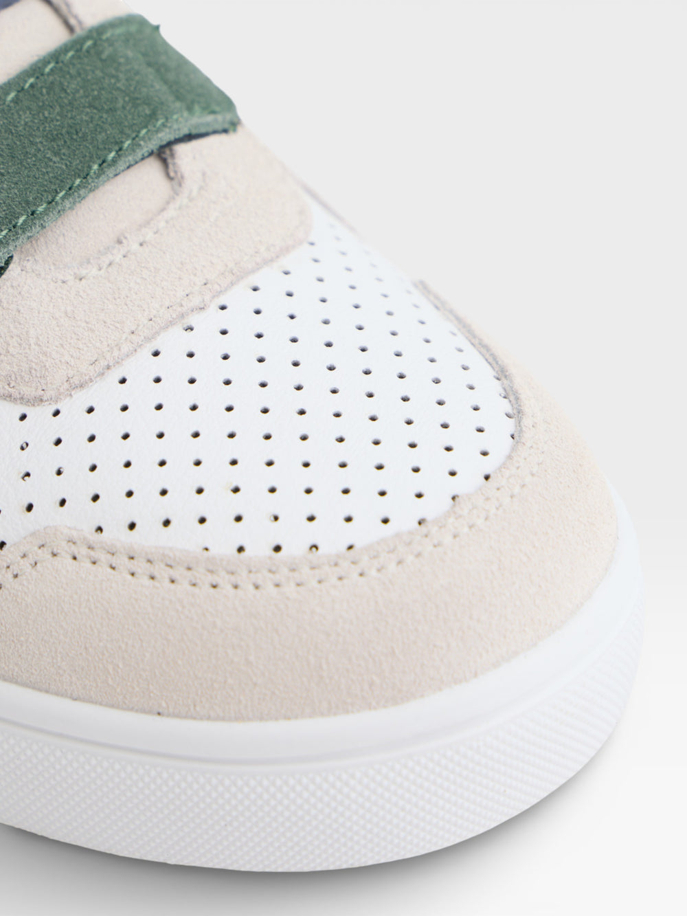 Cream multicolored velcro kids' shoe