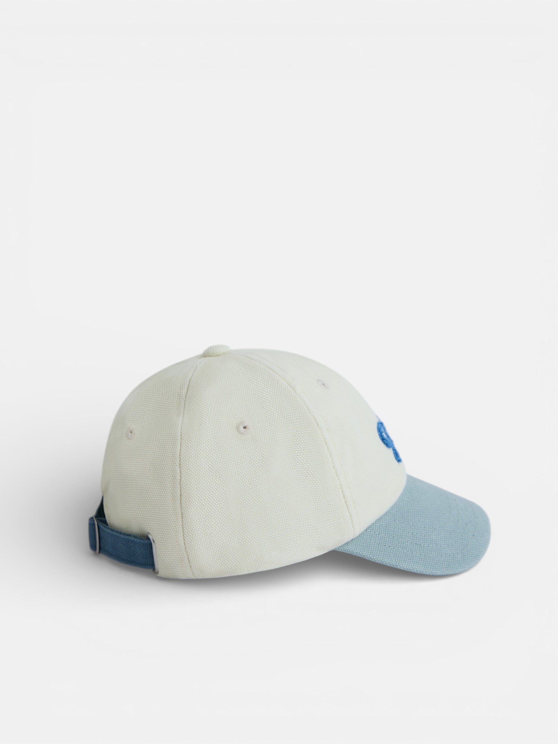 Kids tricolor beige racket cap