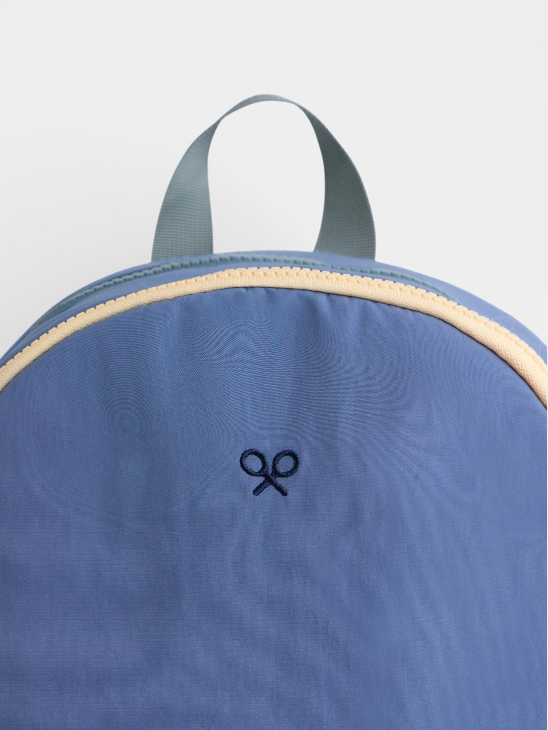 Kids backpack with zipper blue