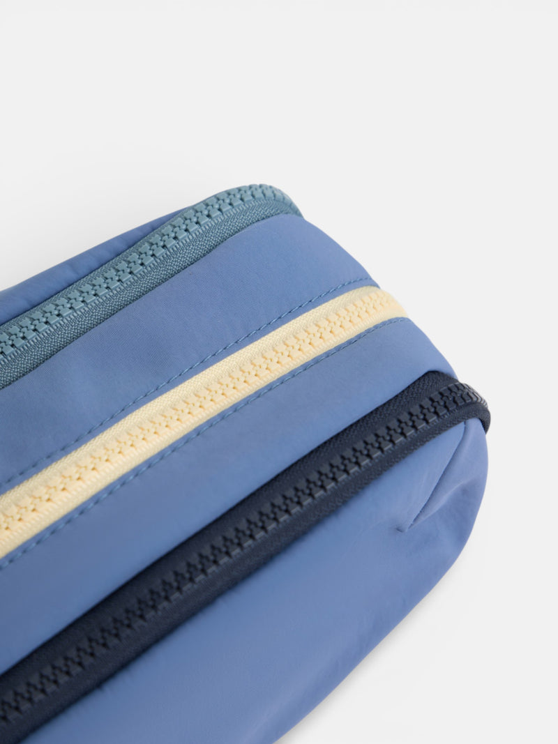 Trousse enfants fermeture éclair couleurs bleu