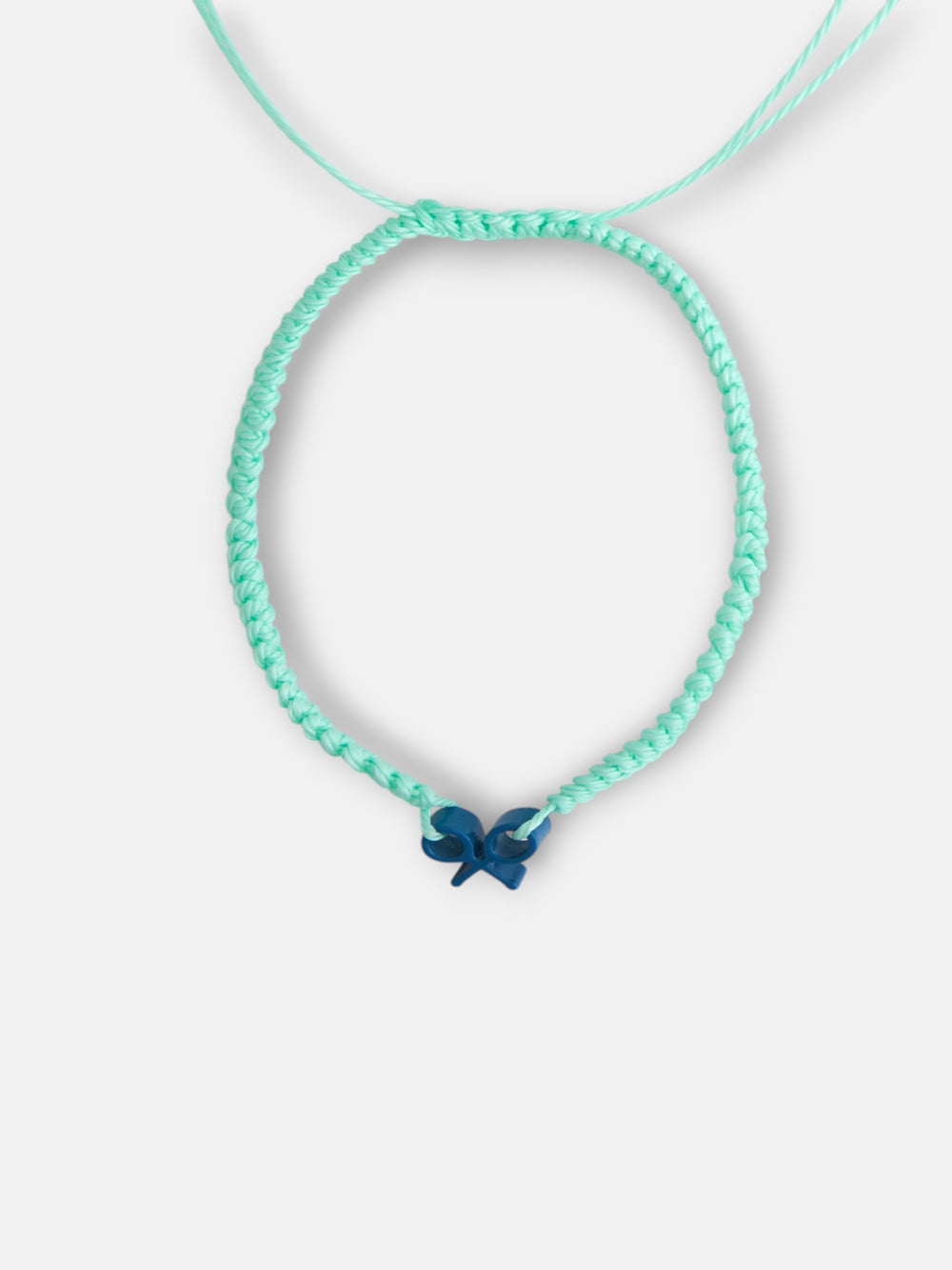 Kids bracelet, light green Silbon racket