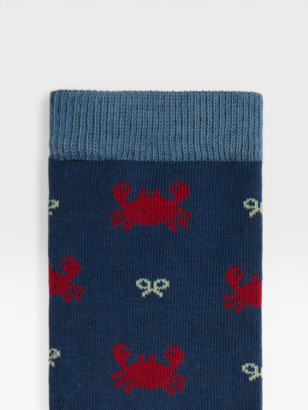 Chaussettes enfant crabes bleu marine