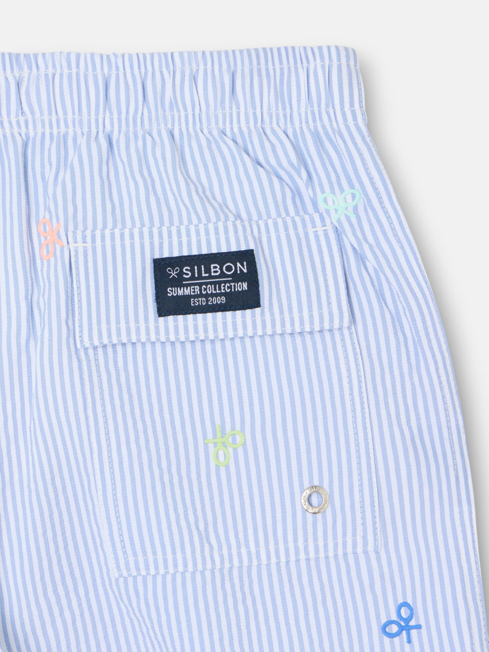 Bañador kids rayas multiraquetas azul