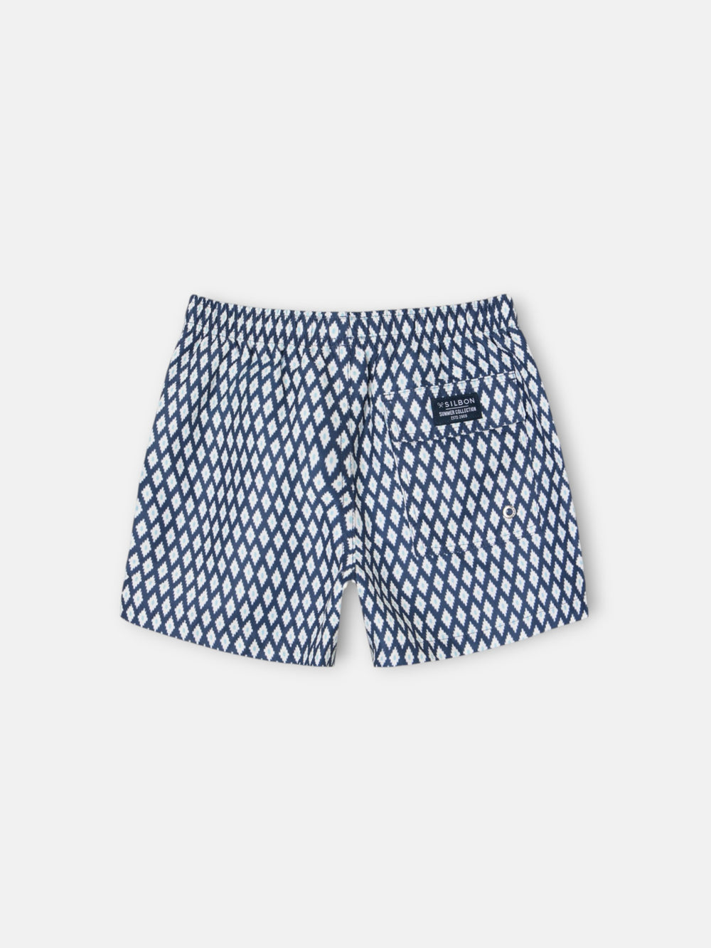 Bañador kids mini rombos azul marino