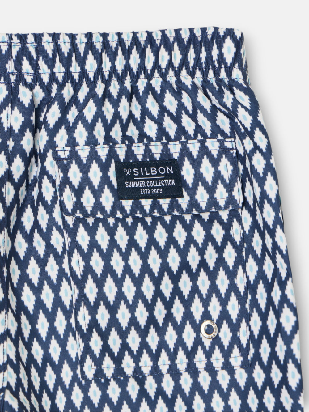 Bañador kids mini rombos azul marino