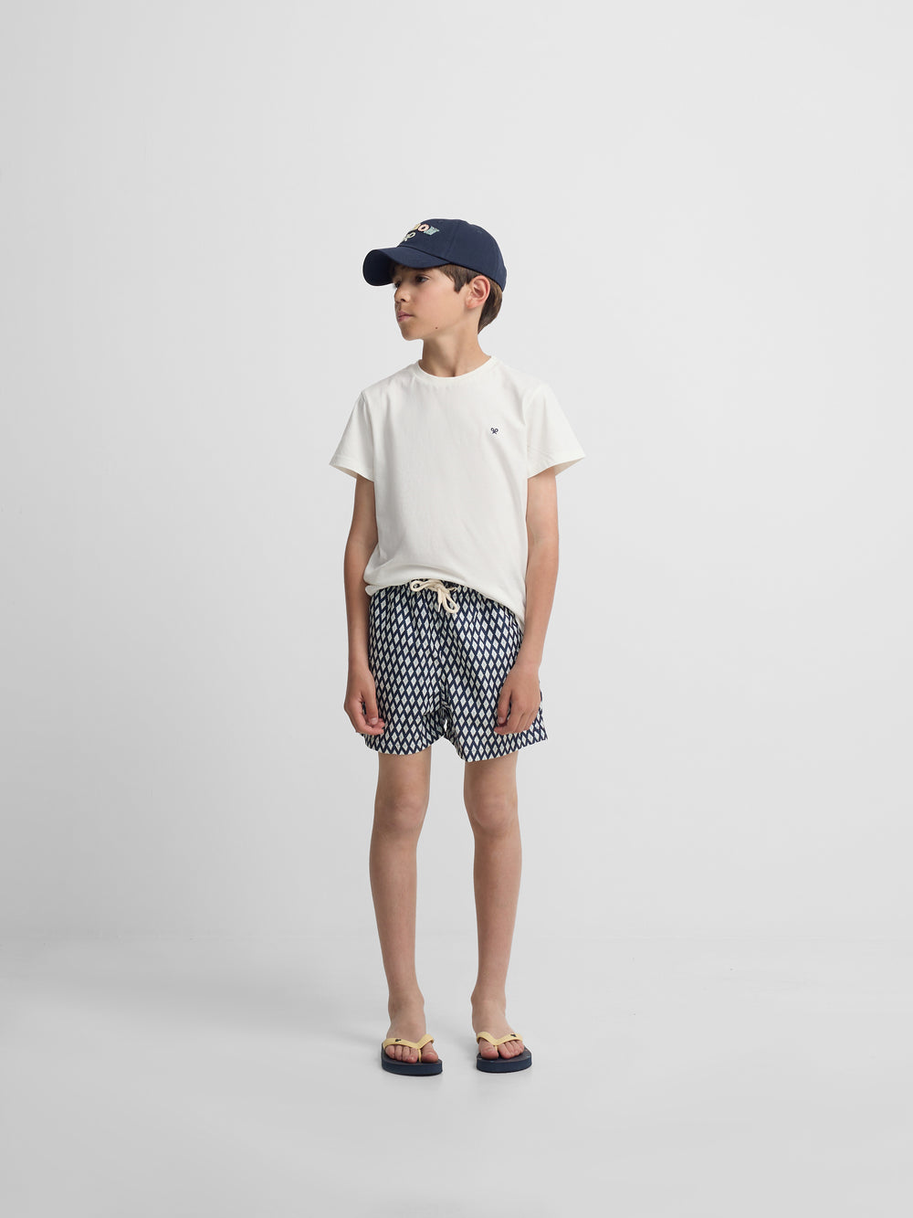 Bañador kids mini rombos azul marino