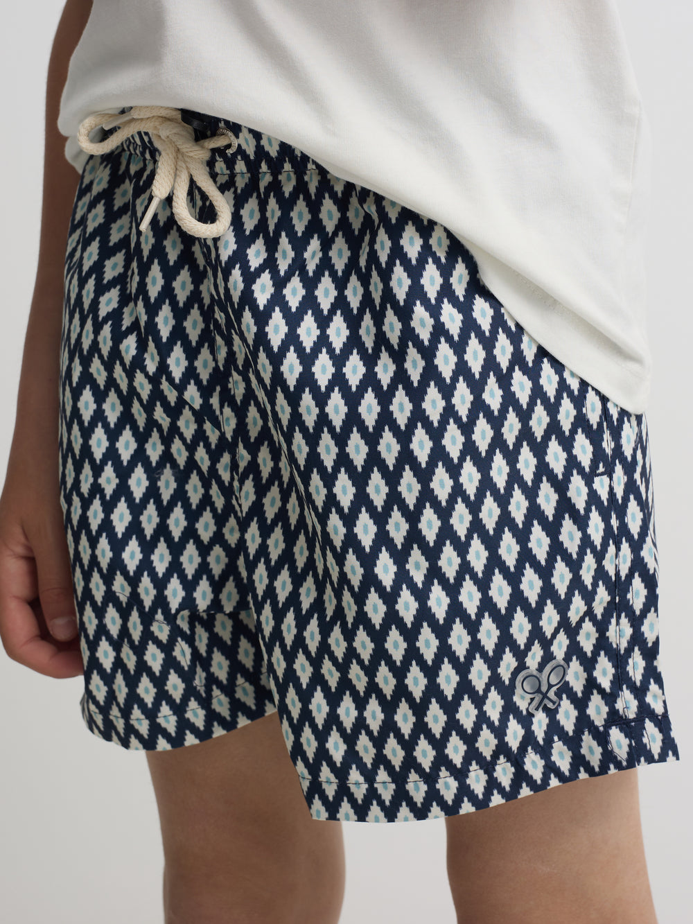 Bañador kids mini rombos azul marino