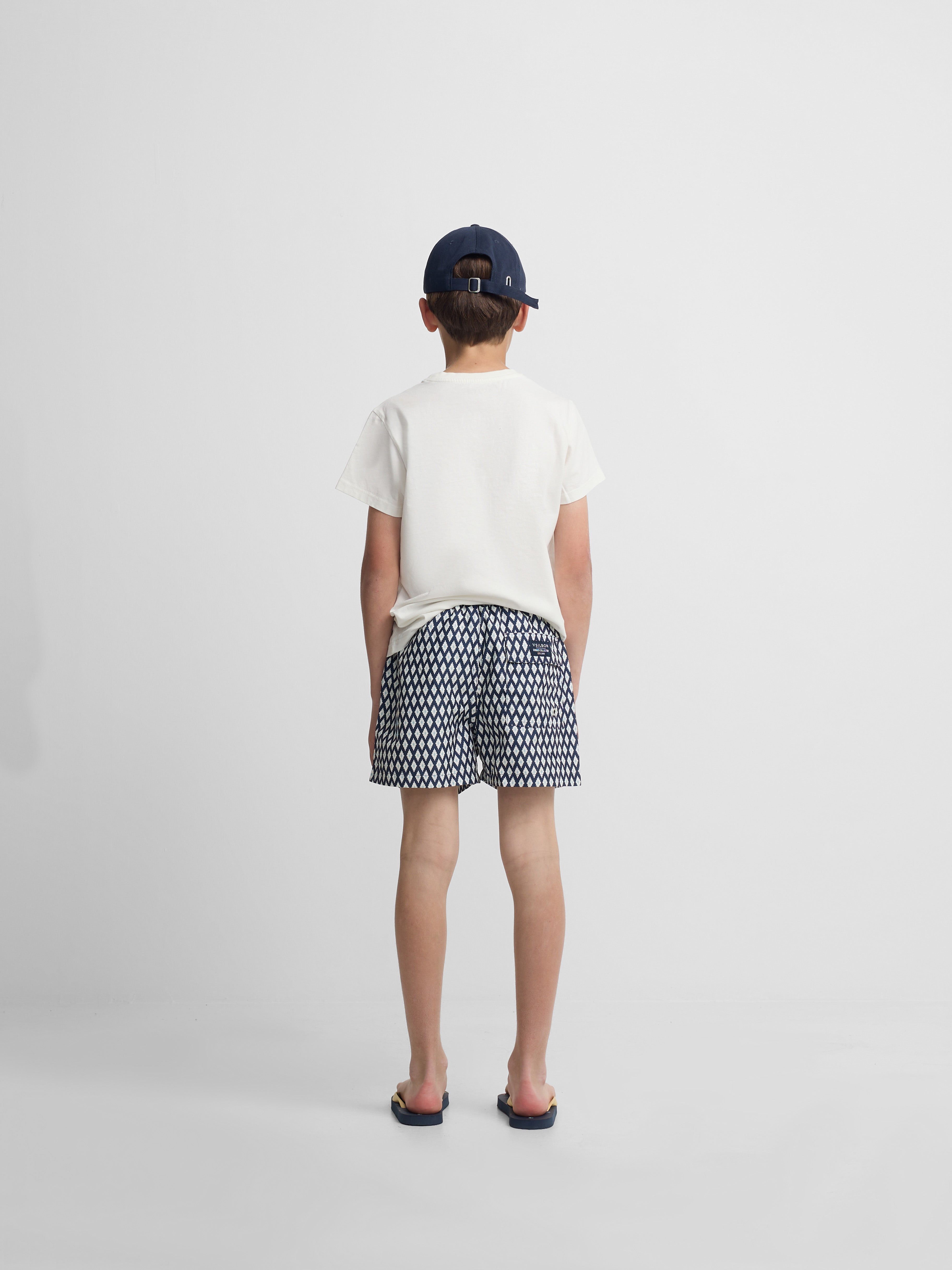 Bañador kids mini rombos azul marino