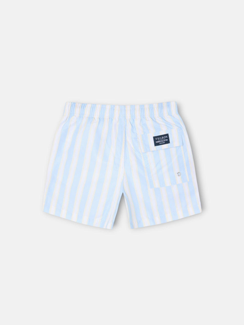 Bañador kids raya ancha amarillo azul