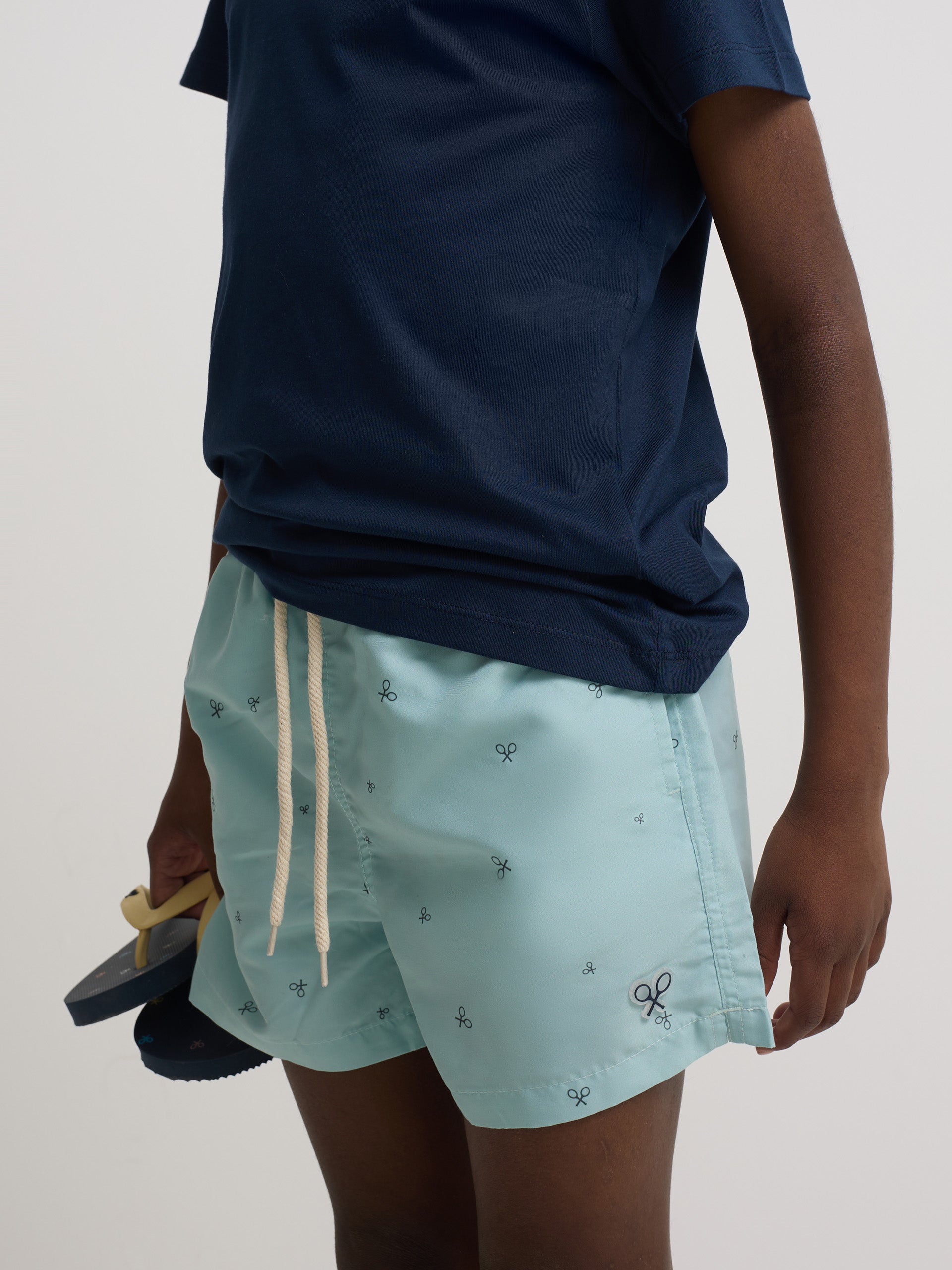 Maillot de bain enfant multiraquette vert clair