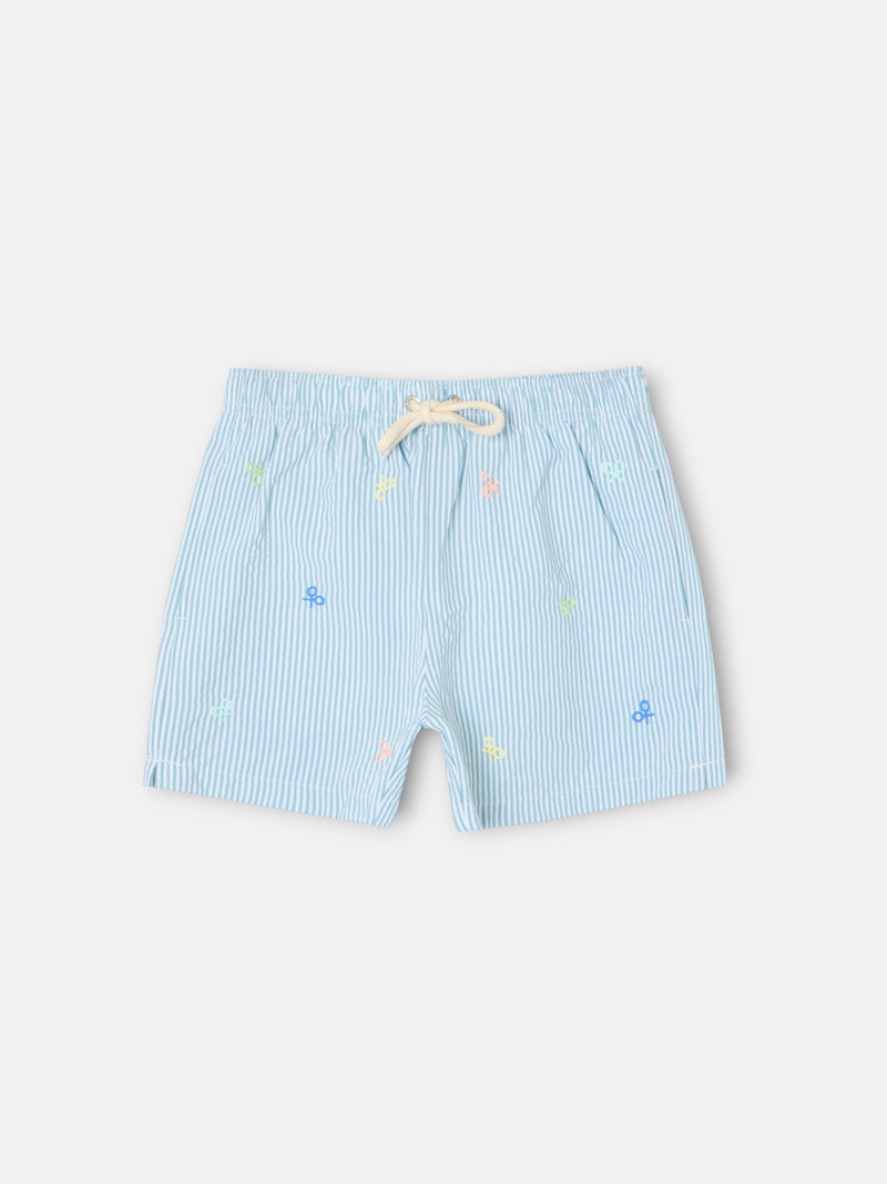 Bañador kids rayas multiraquetas verde