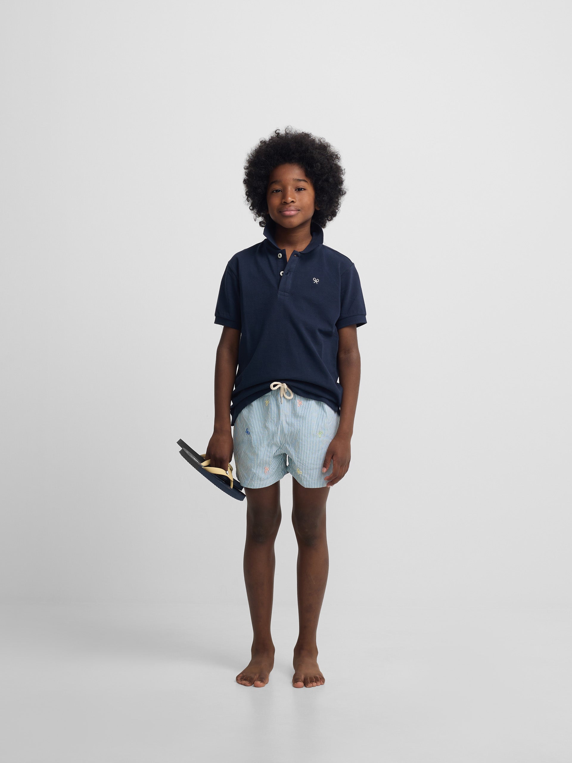 Bañador kids rayas multiraquetas verde