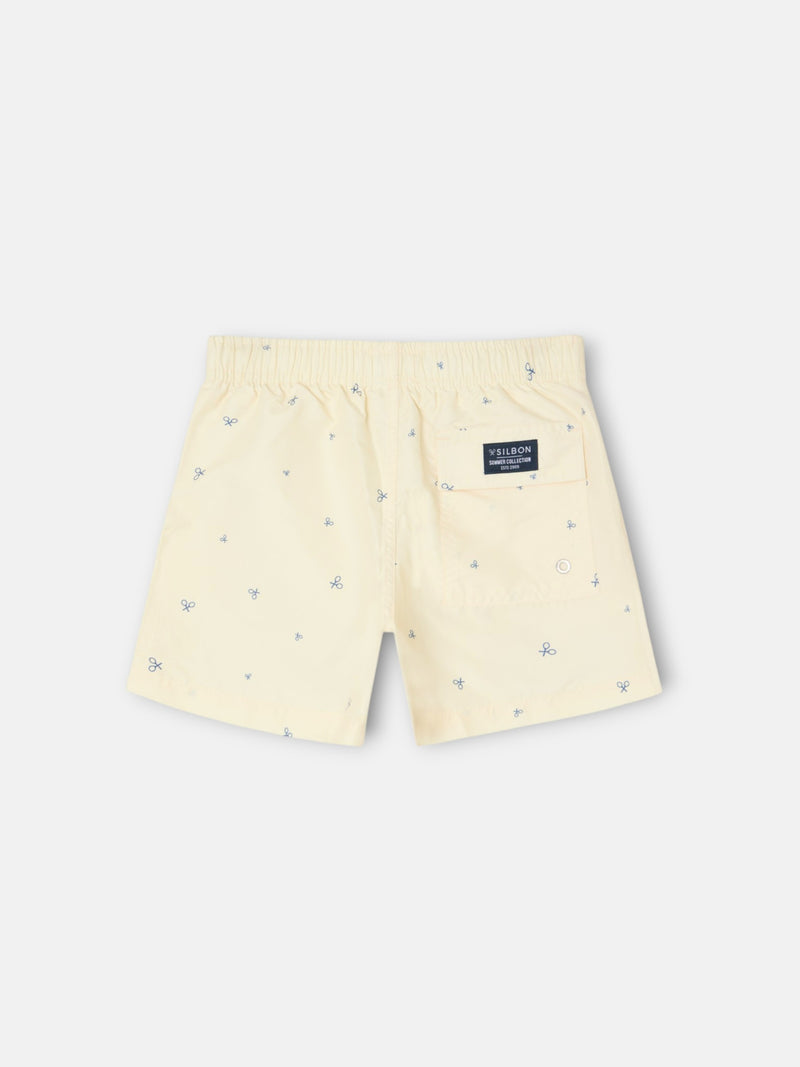 Fato de banho infantil multiraquete amarelo