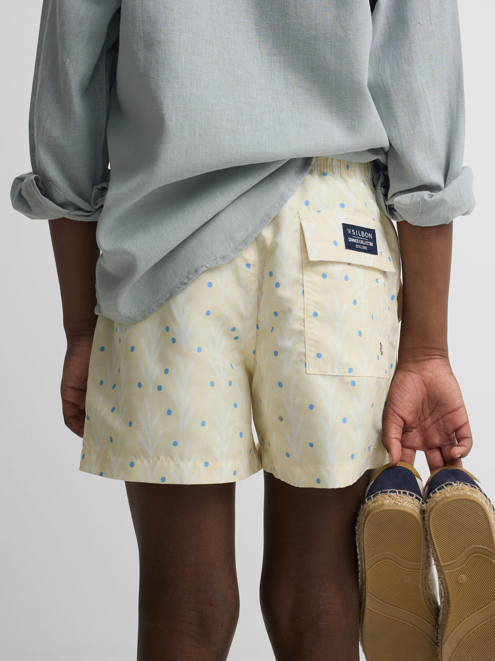 Bañador kids style puntos amarillo