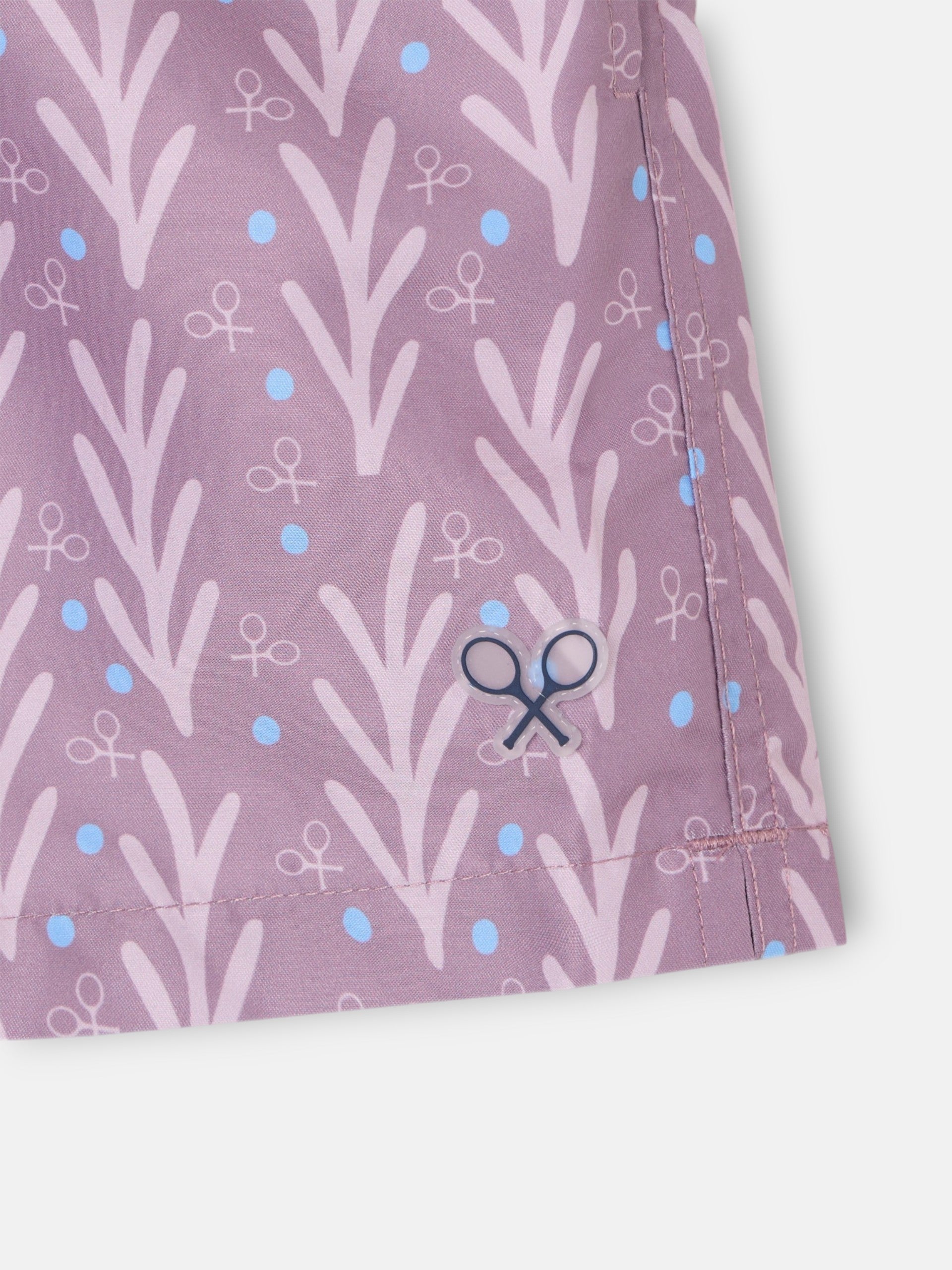 Fato de banho kids style pontos bordô