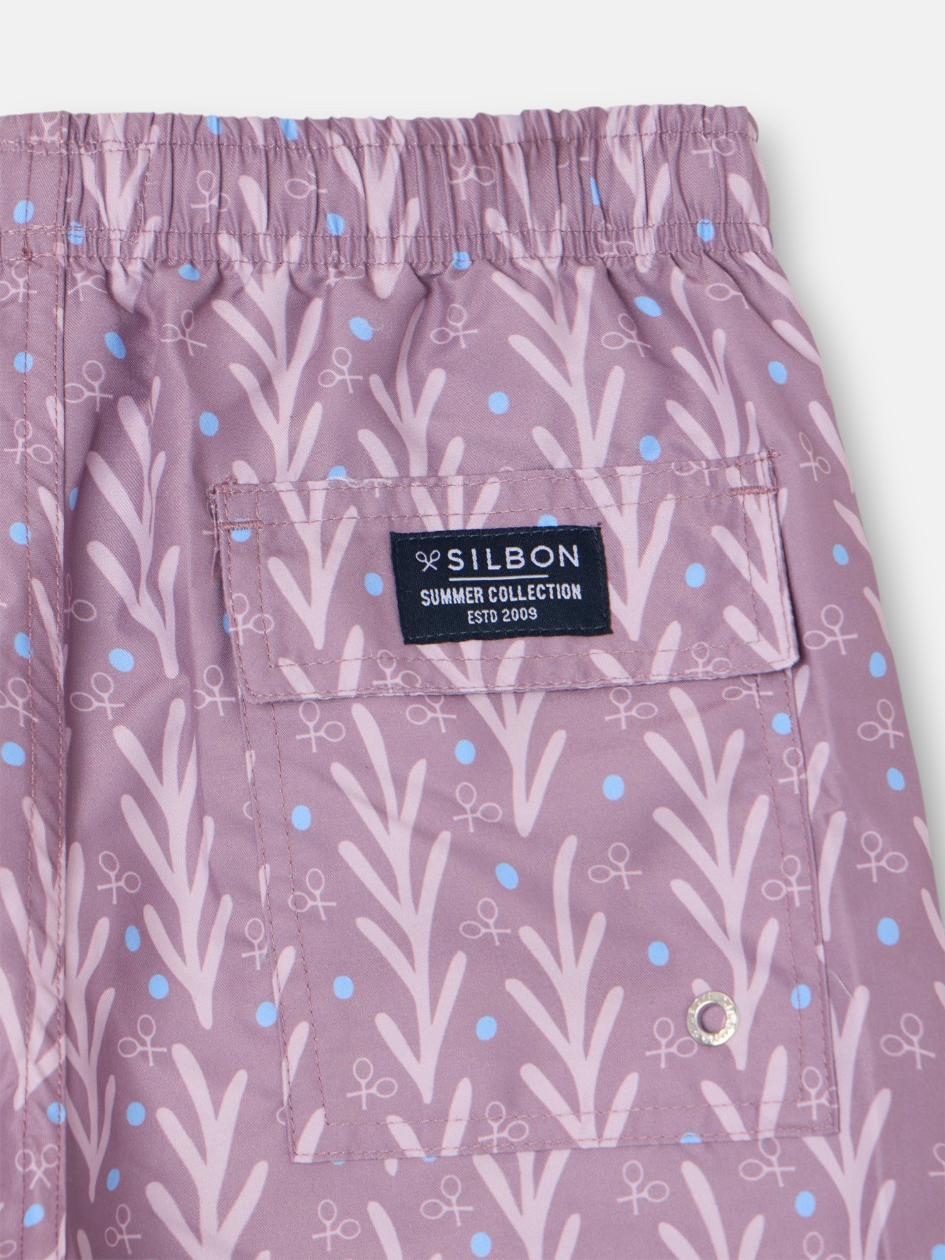 Fato de banho kids style pontos bordô