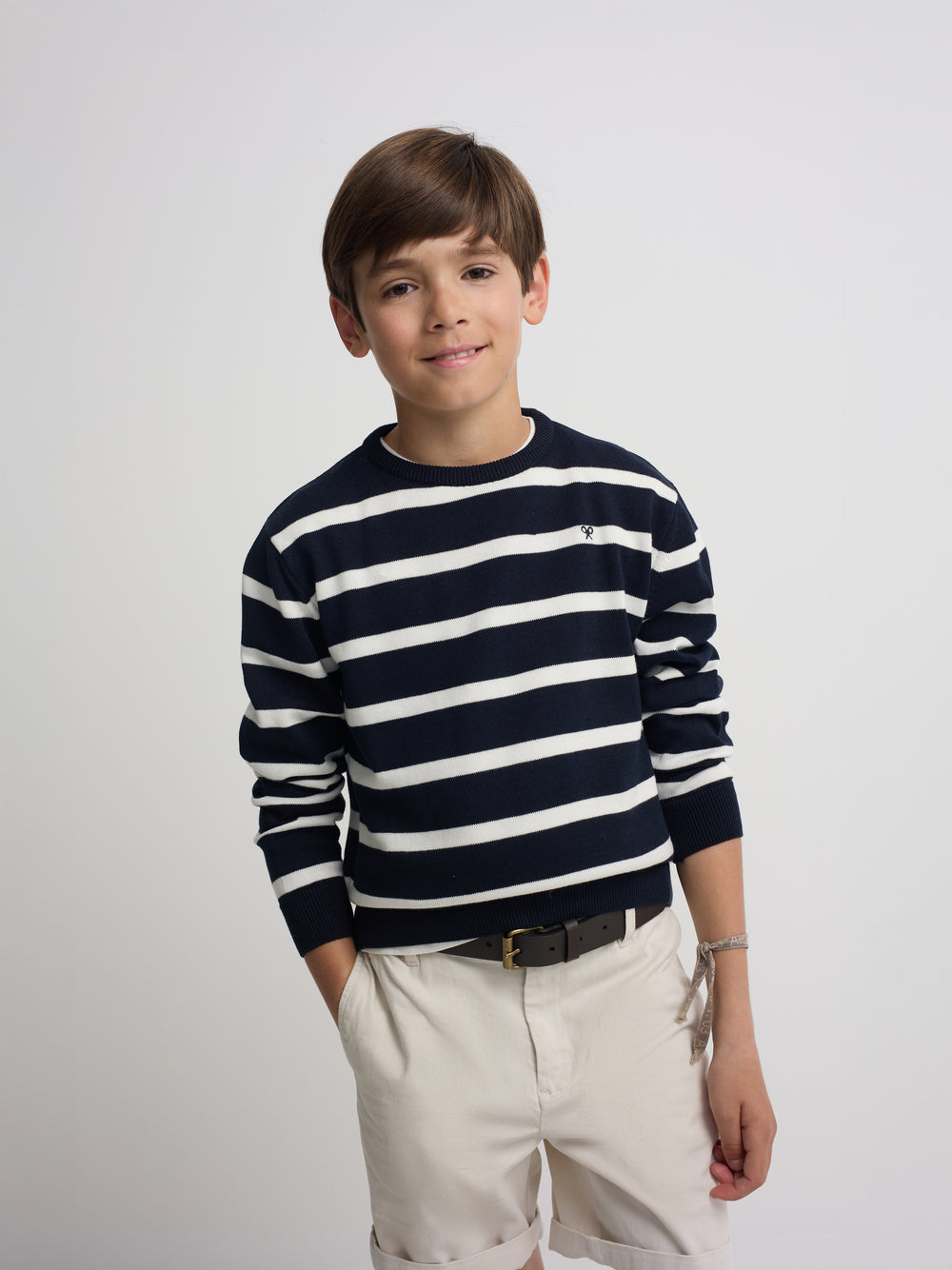 Jersey kids rayas azul marino