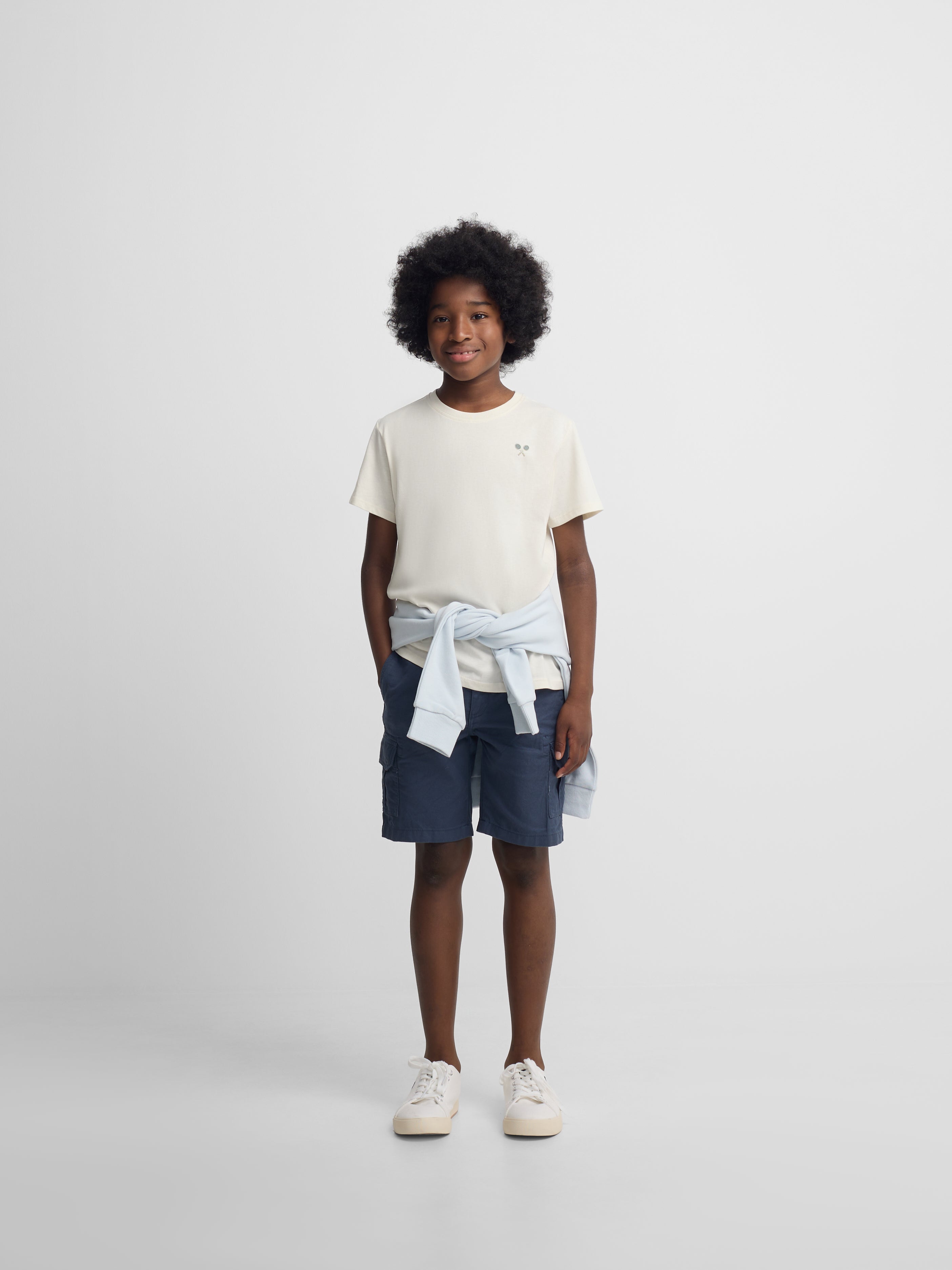 T-shirt blanc pour enfants Silbon Club