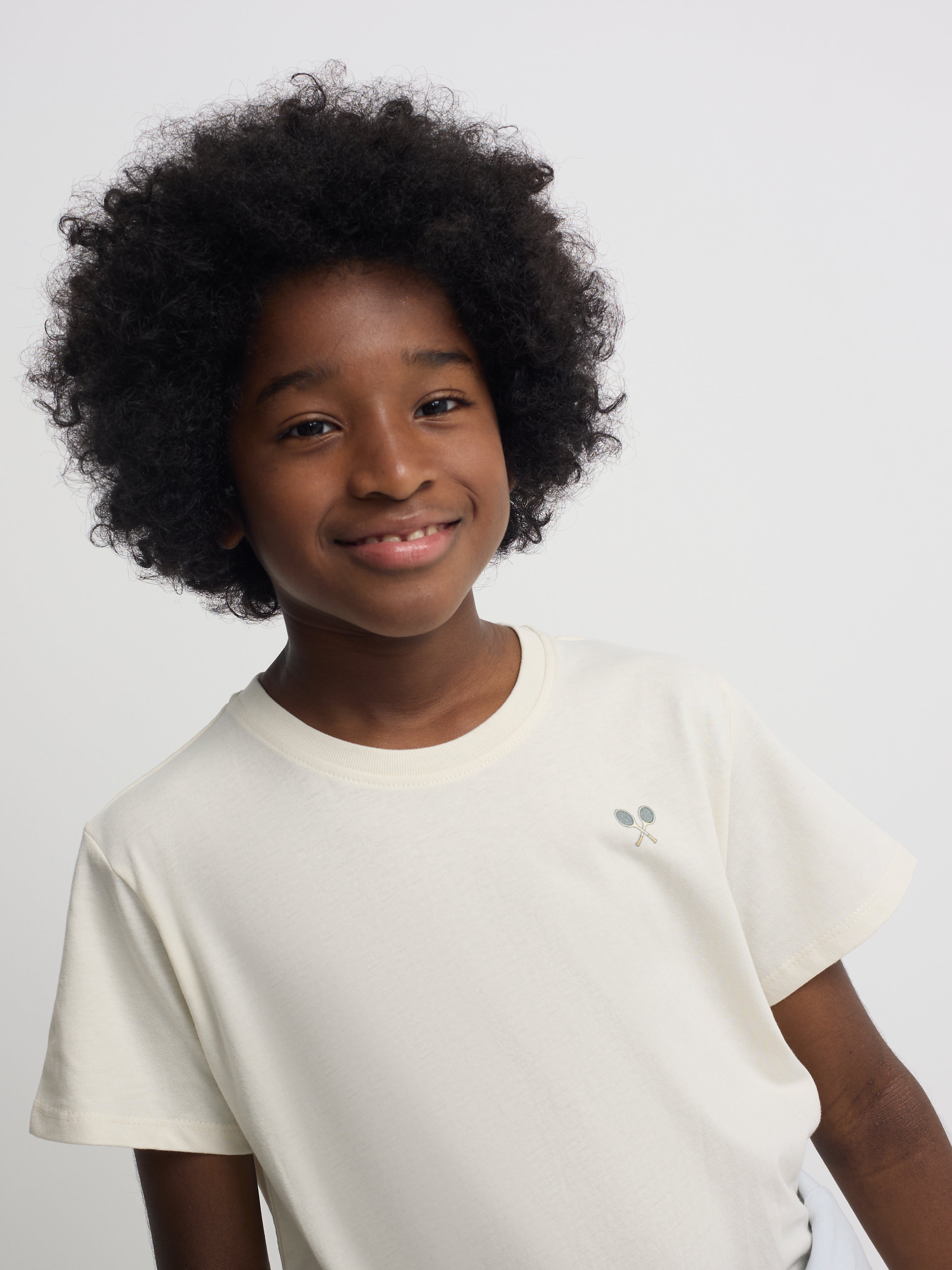 T-shirt blanc pour enfants Silbon Club