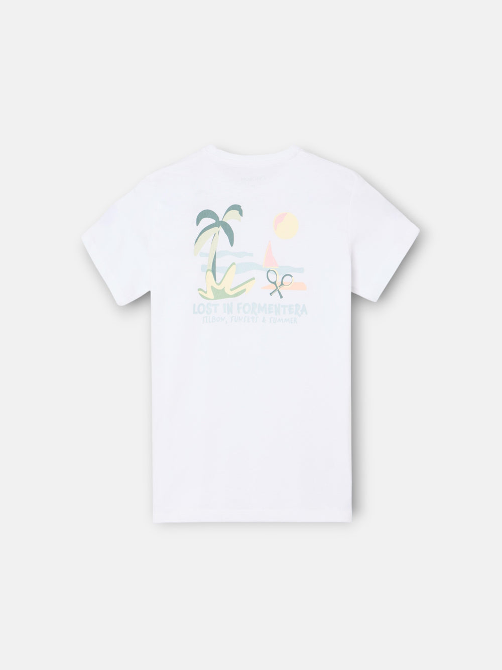 Silbon Formentera kids' white t-shirt