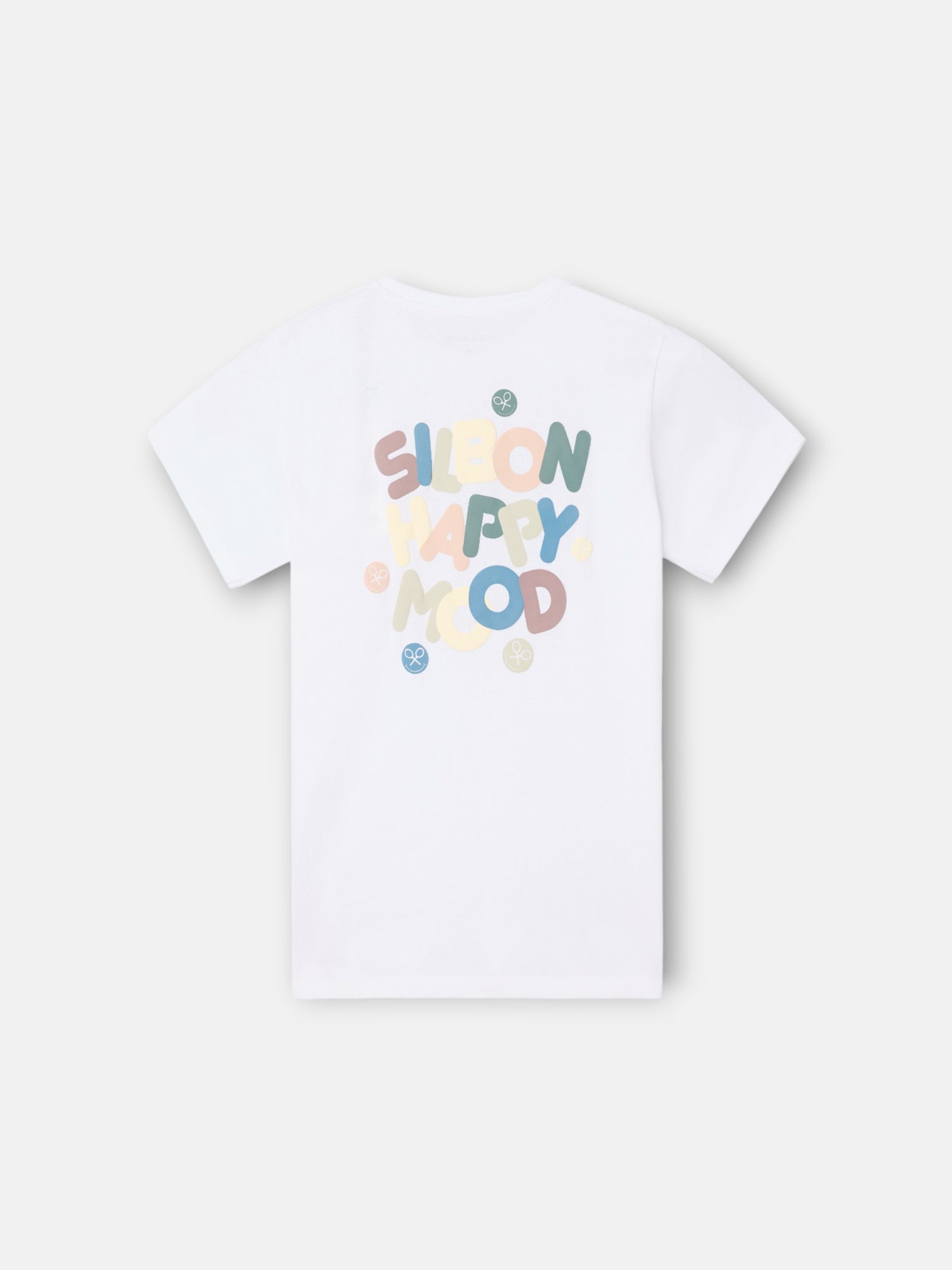 Camiseta kids happy blanco