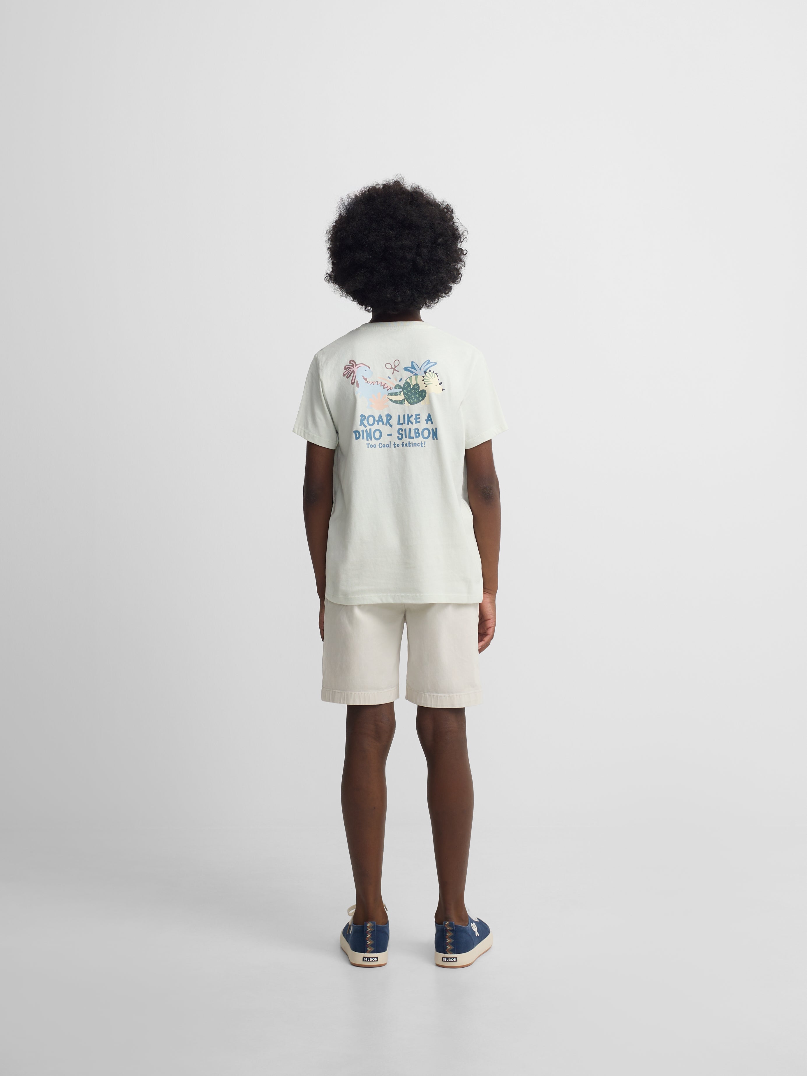 T-shirt kids dino verde claro