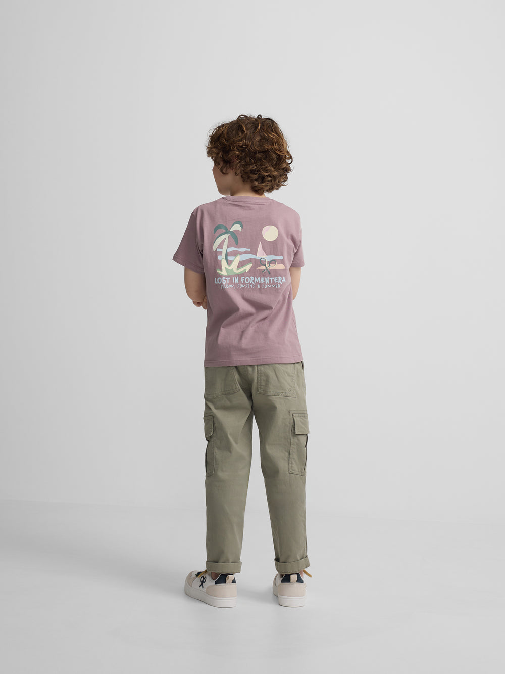 Camiseta kids Silbon Formentera burdeos