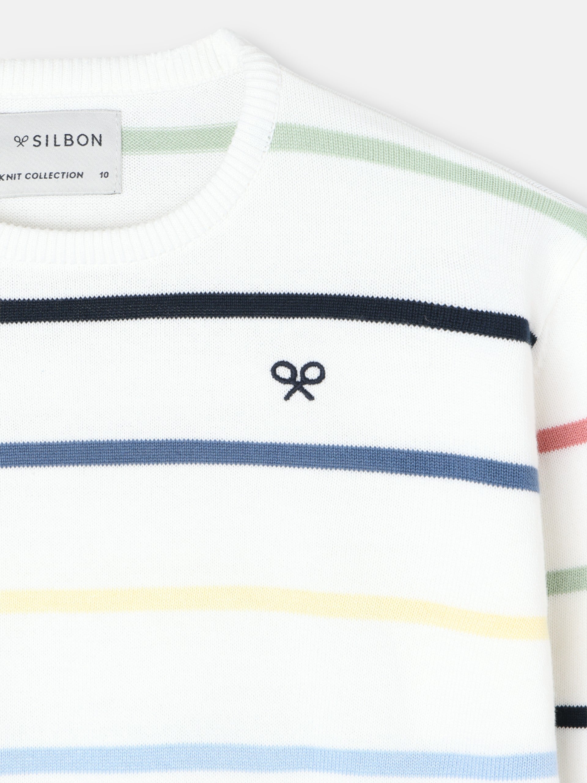 Camisola criança riscas multicolor