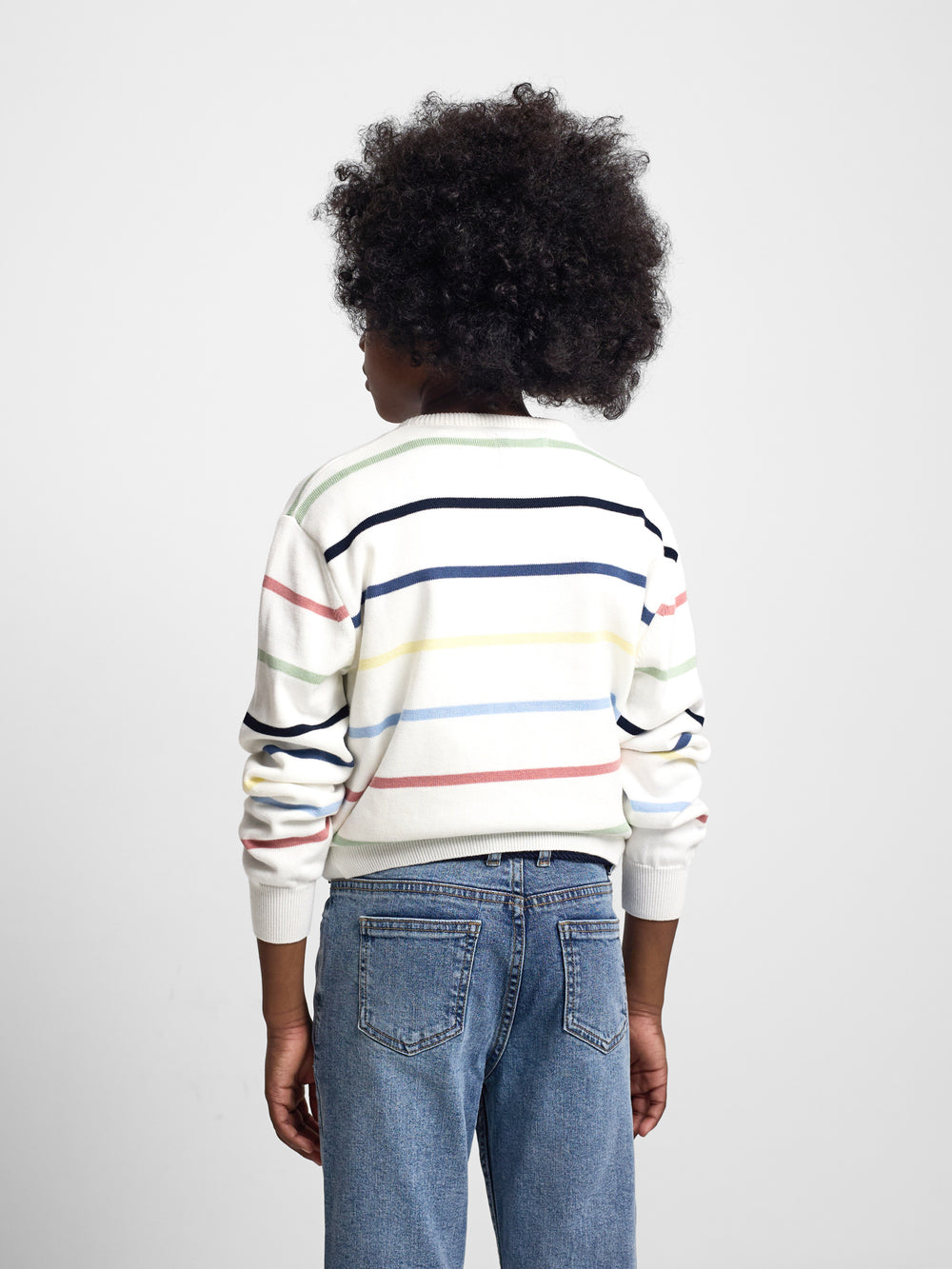 Camisola criança riscas multicolor