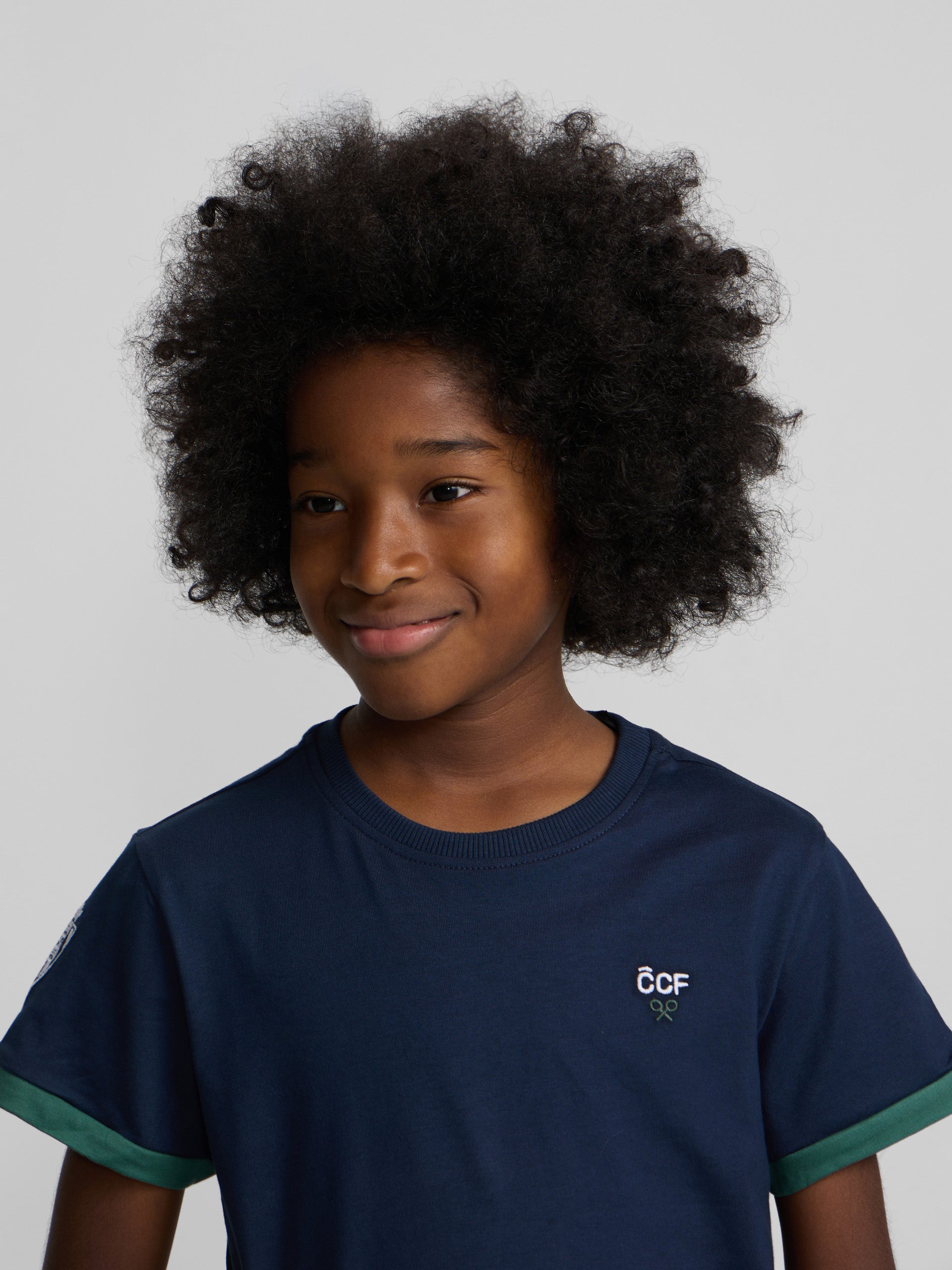 T-shirt enfant Silbon CCF bleu marine