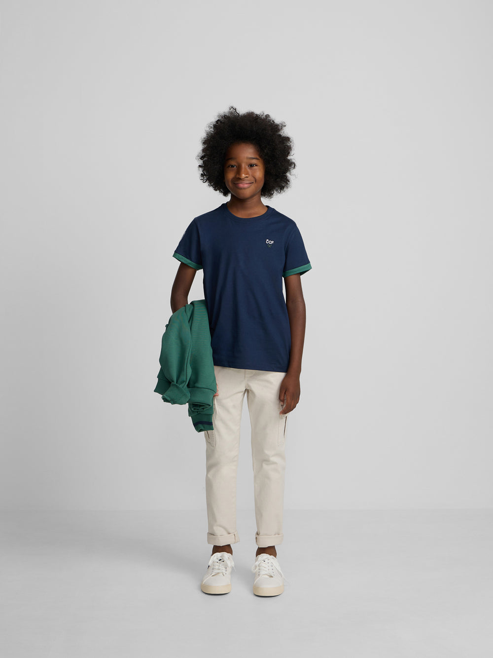 T-shirt enfant Silbon CCF bleu marine