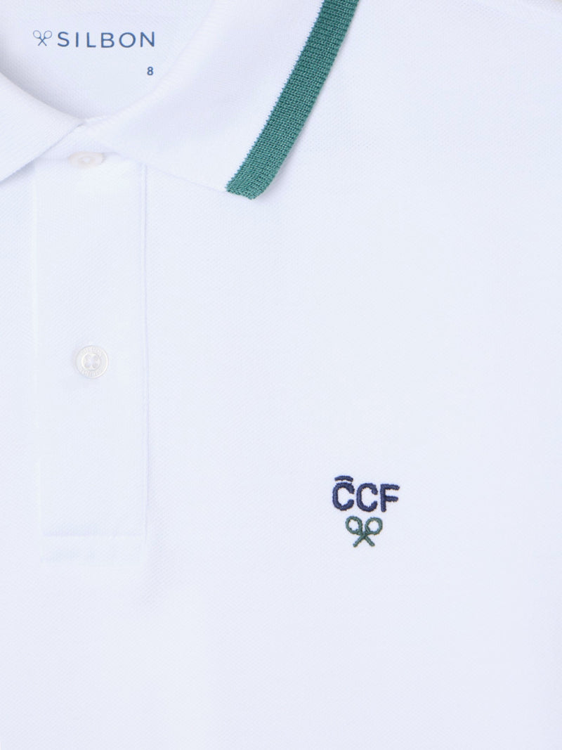 Polo kids silbon CCF blanco