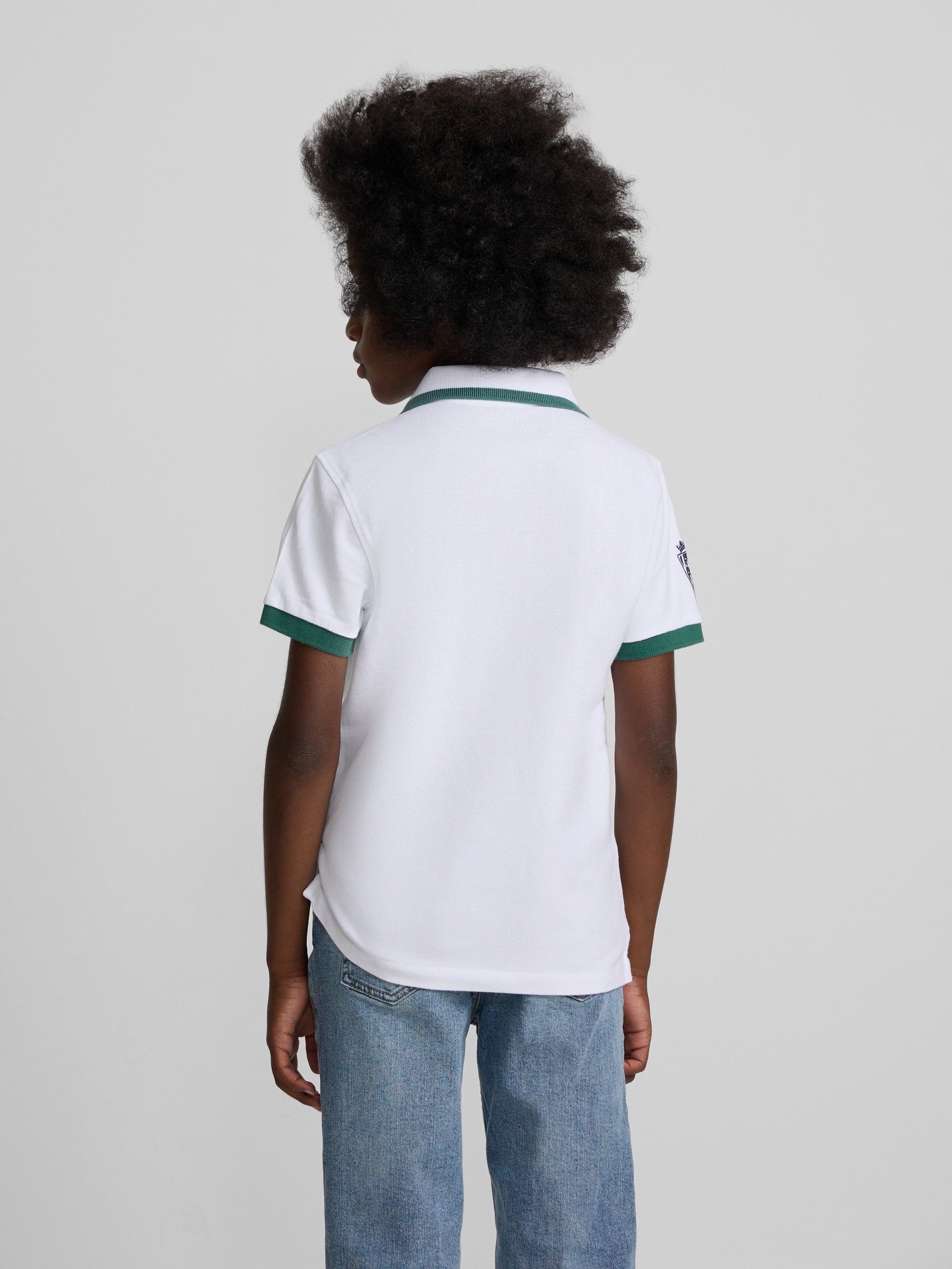 Polo enfant Silbon CCF blanc