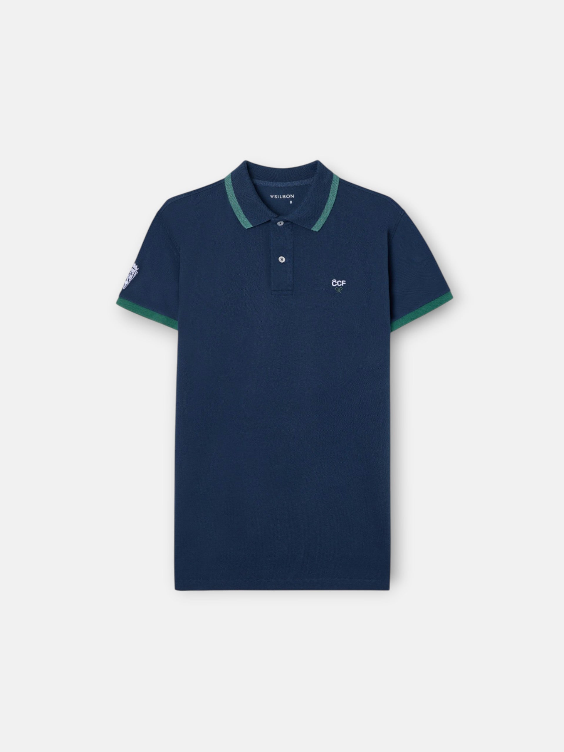 Polo enfant Silbon CCF bleu marine