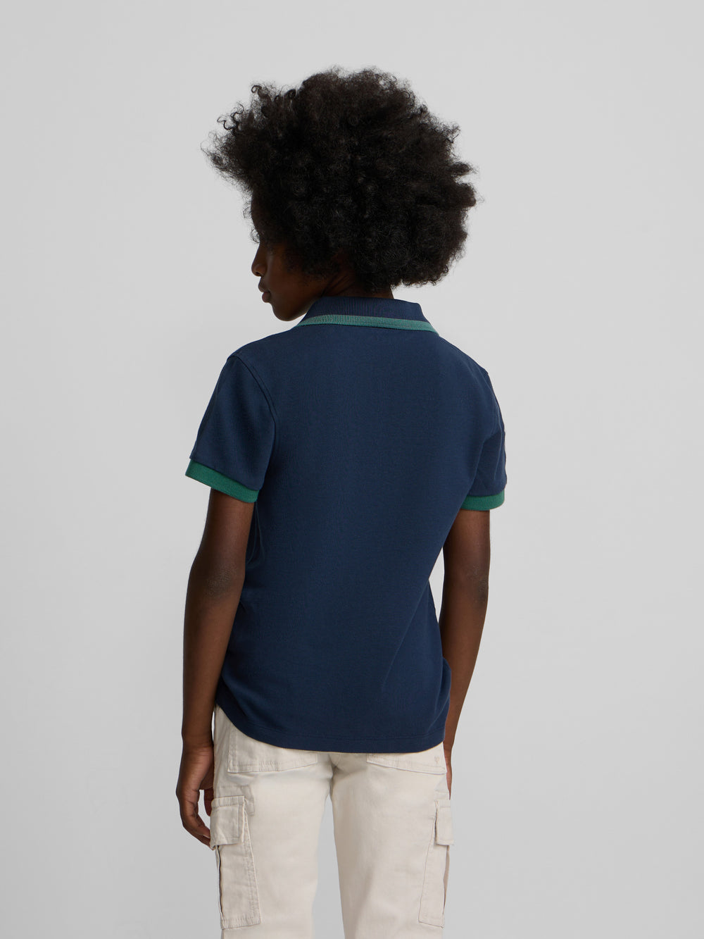 Polo enfant Silbon CCF bleu marine