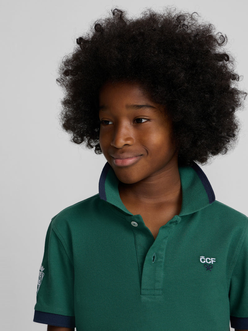 Polo criança Silbon CCF verde