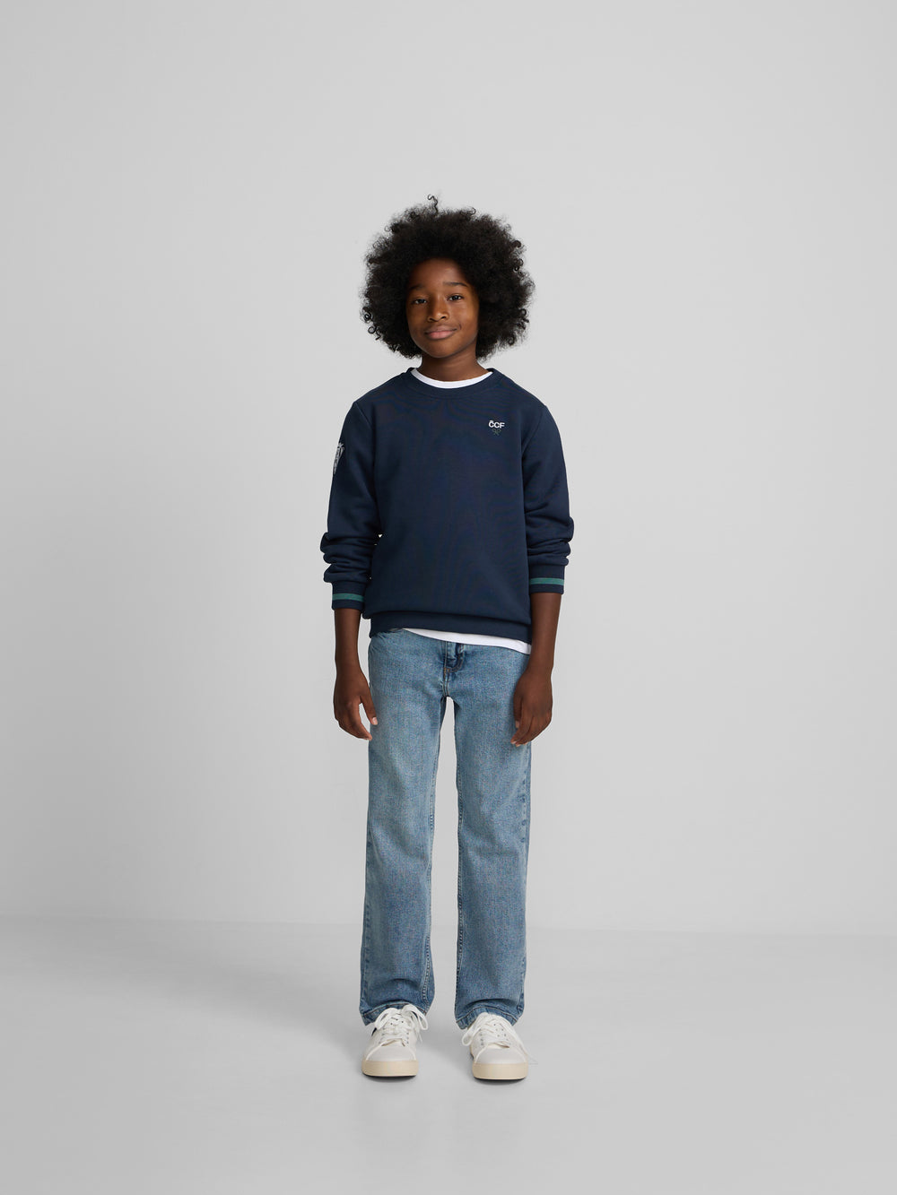 Sweat-shirt enfant Silbon CCF bleu marine