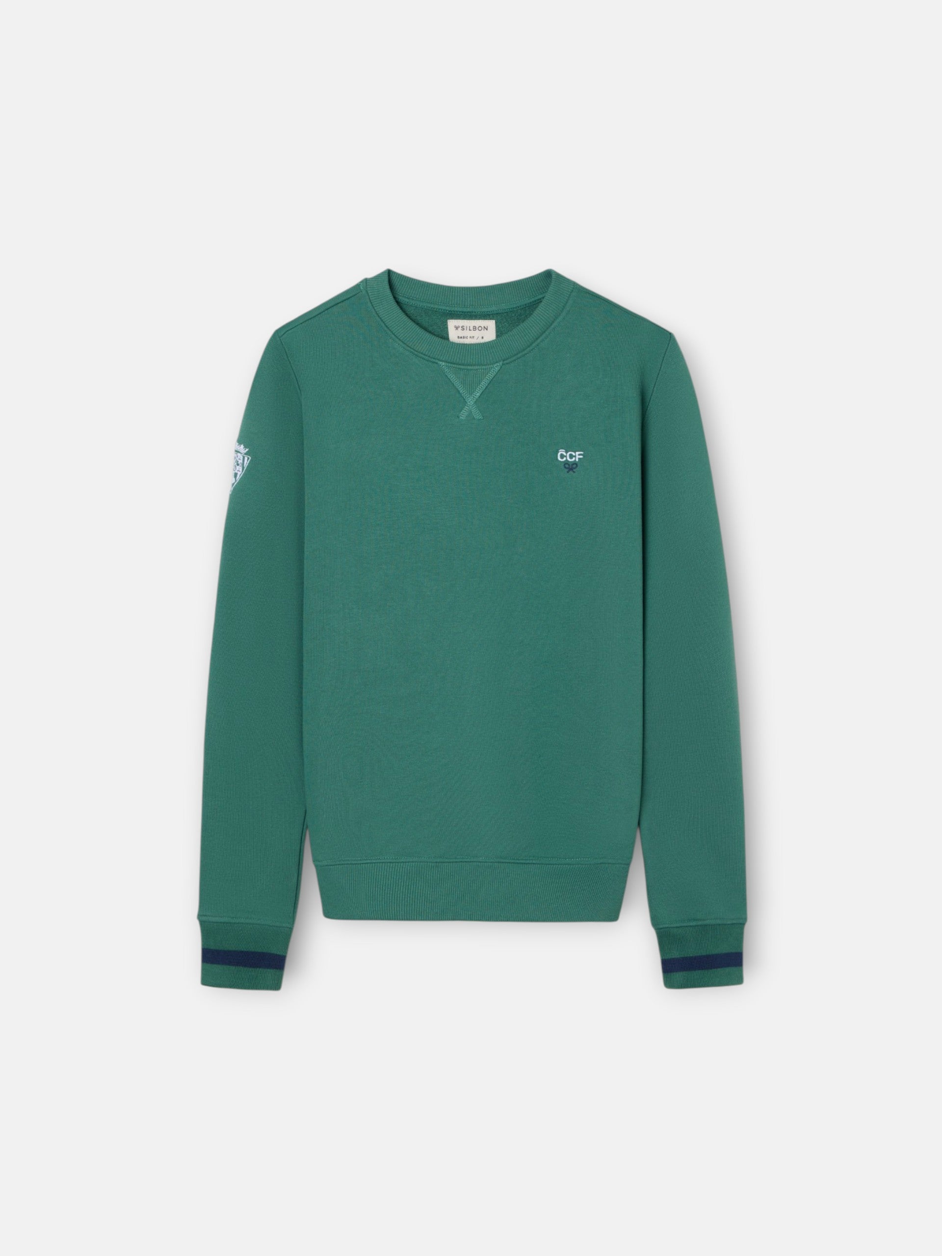 Sweat-shirt enfant Silbon CCF vert