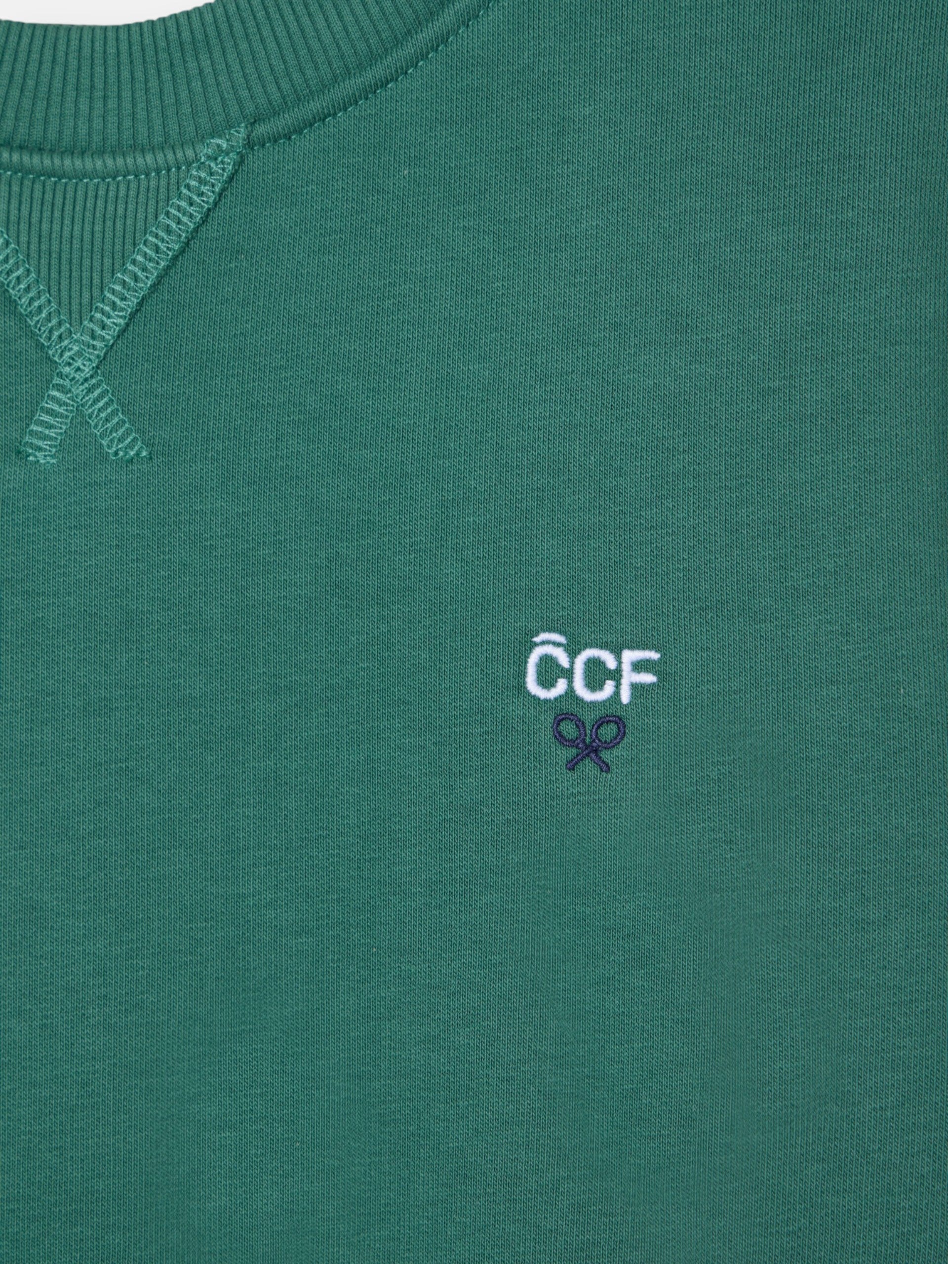 Sweat-shirt enfant Silbon CCF vert