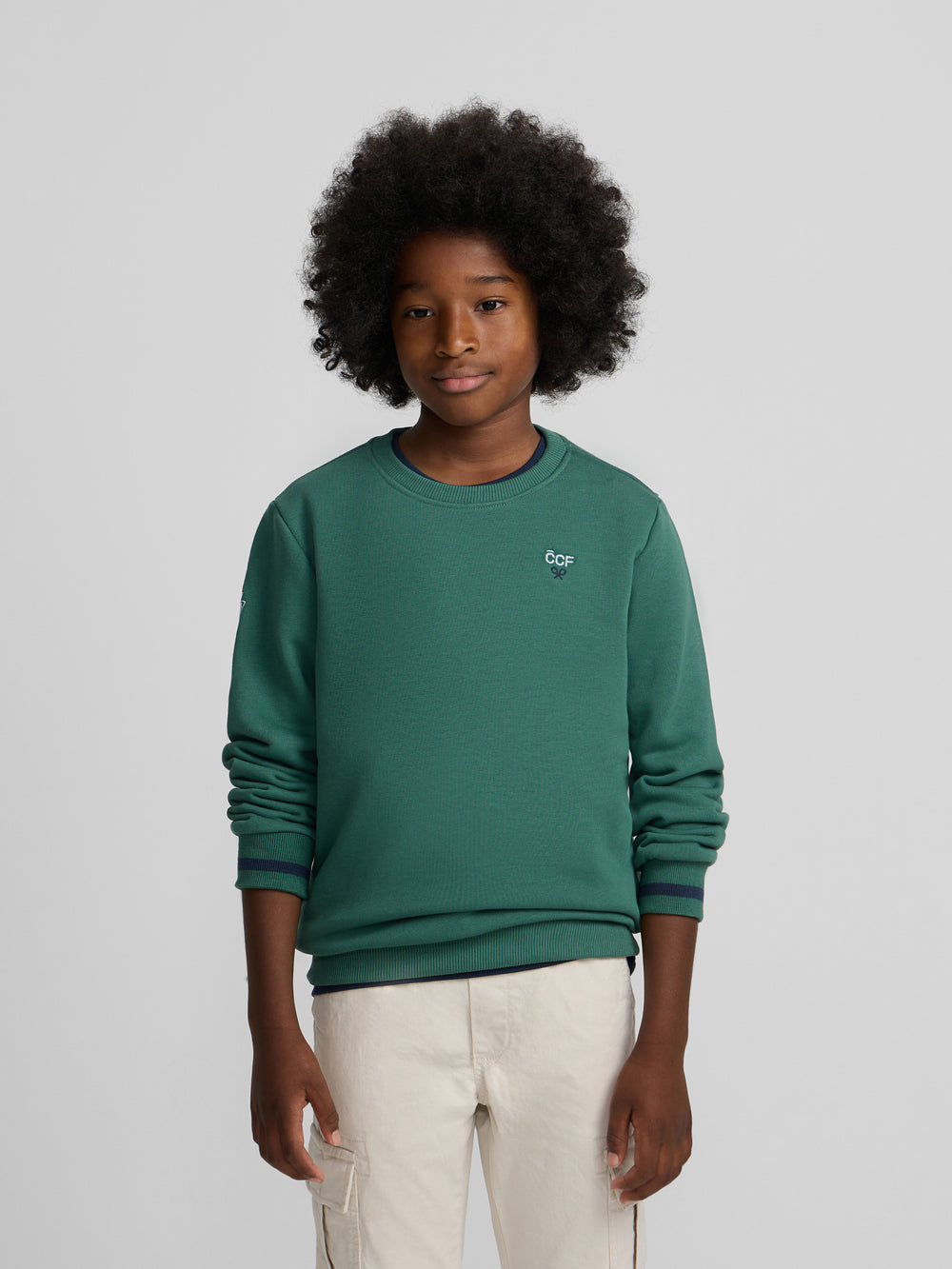 Sweat-shirt enfant Silbon CCF vert