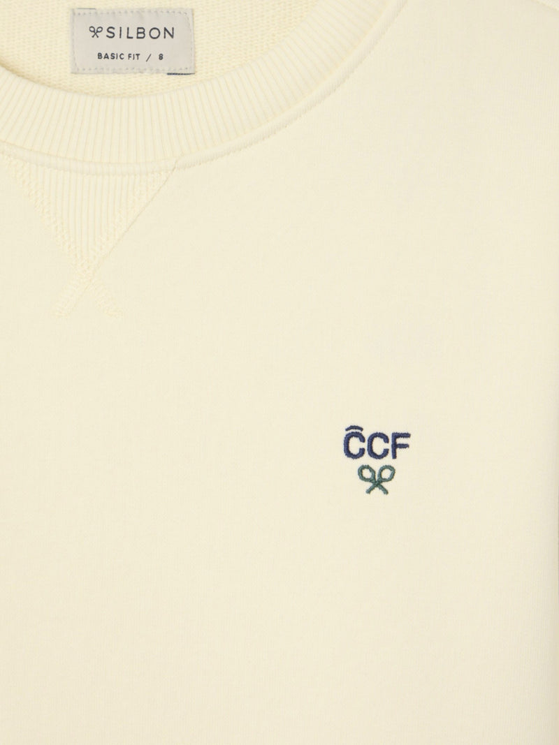 Sudadera kids silbon CCF crema