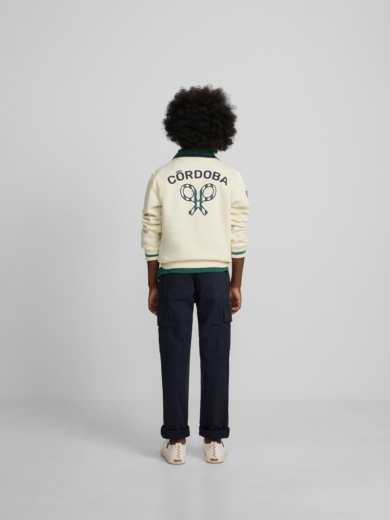 Sudadera kids silbon CCF crema