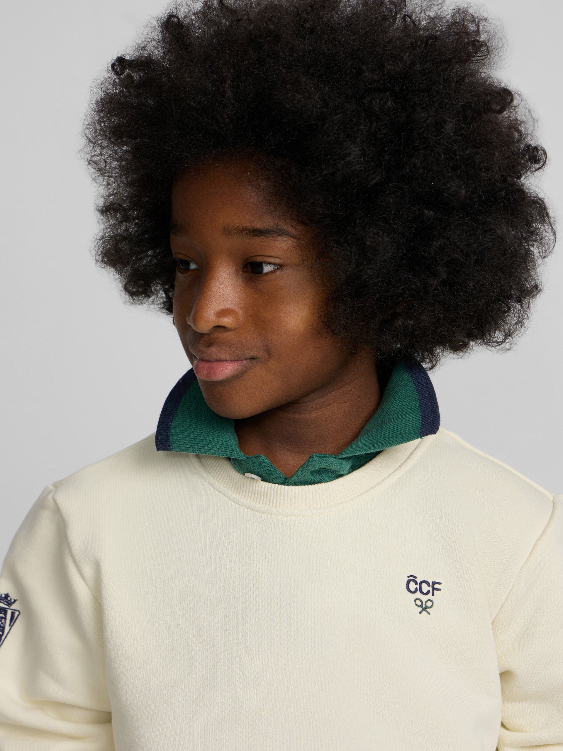 Sweat-shirt enfant Silbon CCF crème