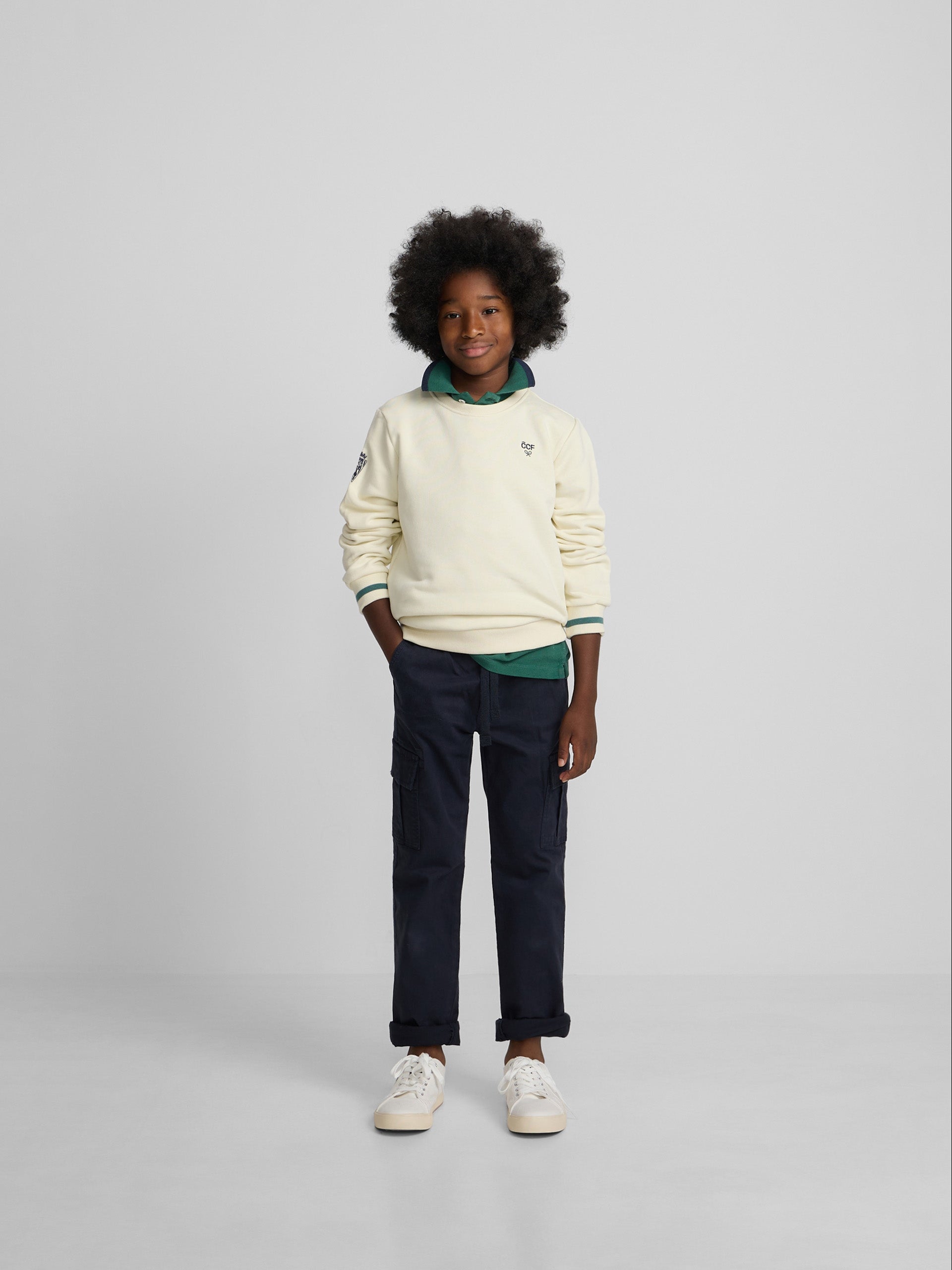Sweat-shirt enfant Silbon CCF crème