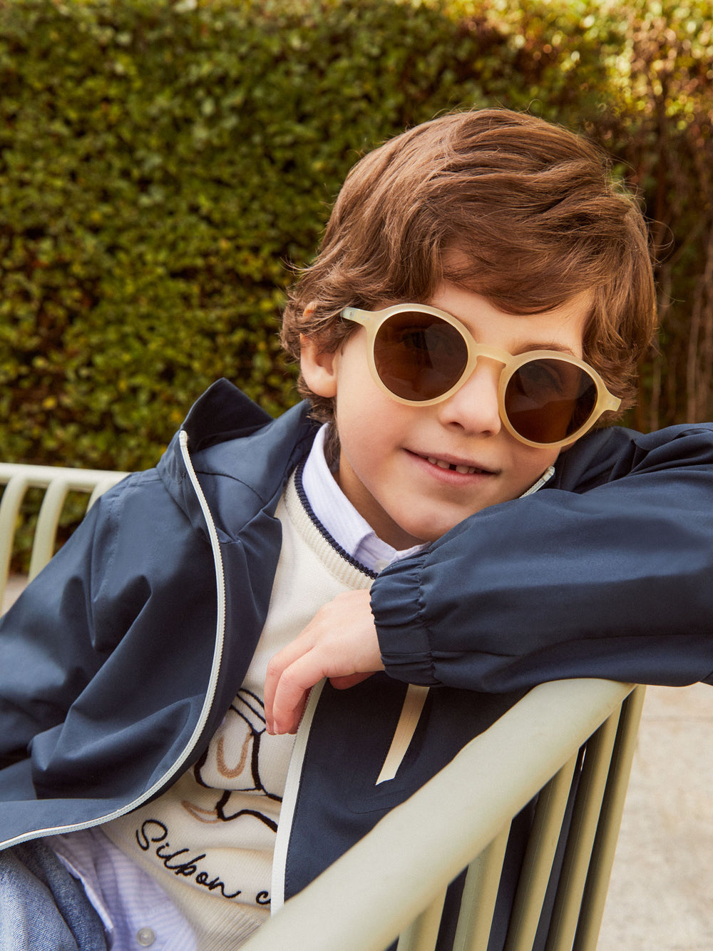 Óculos de sol MOxSILBON kids Marlow bicolor amarelo