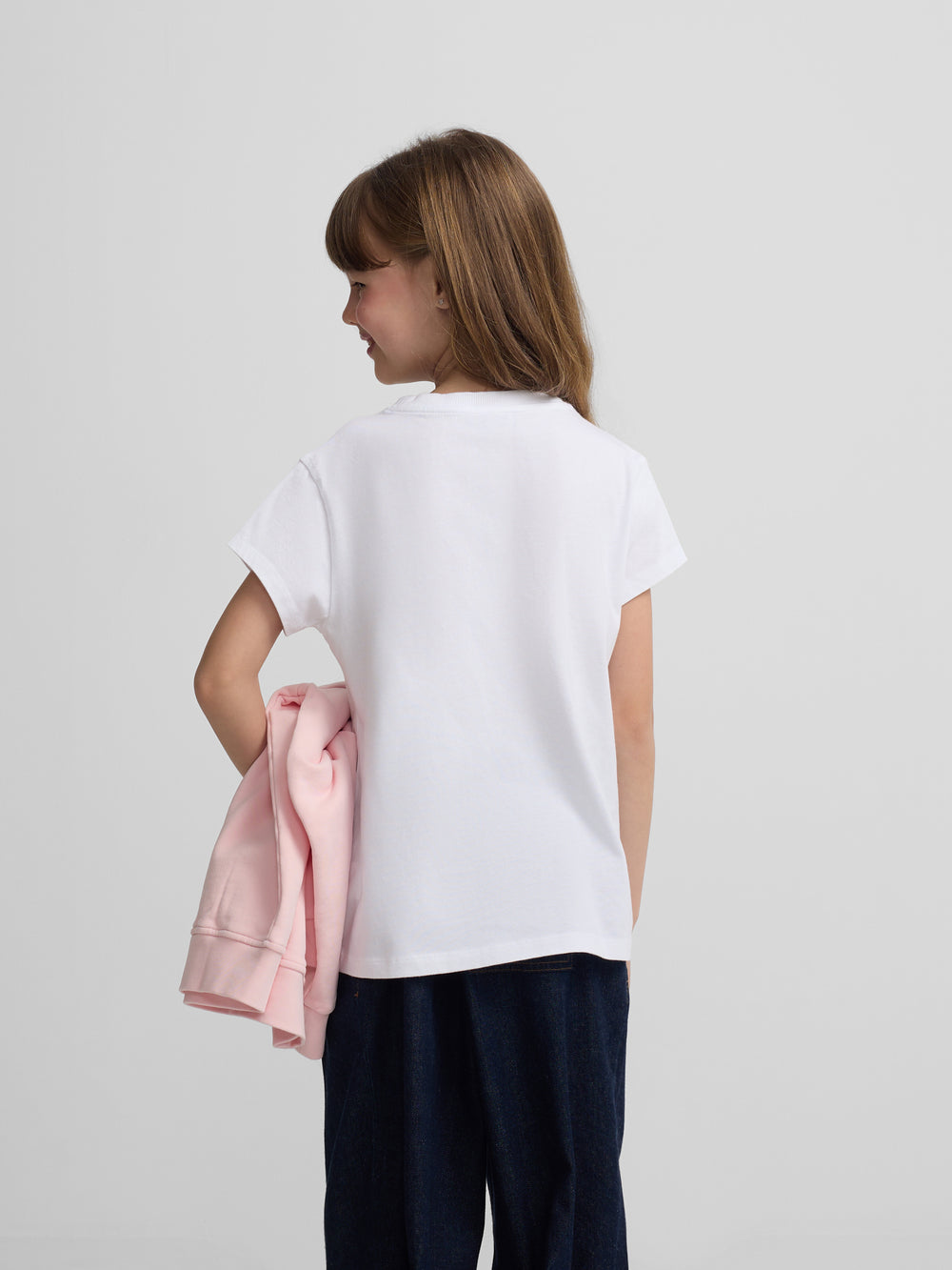 T-shirt blanc classique pour fille