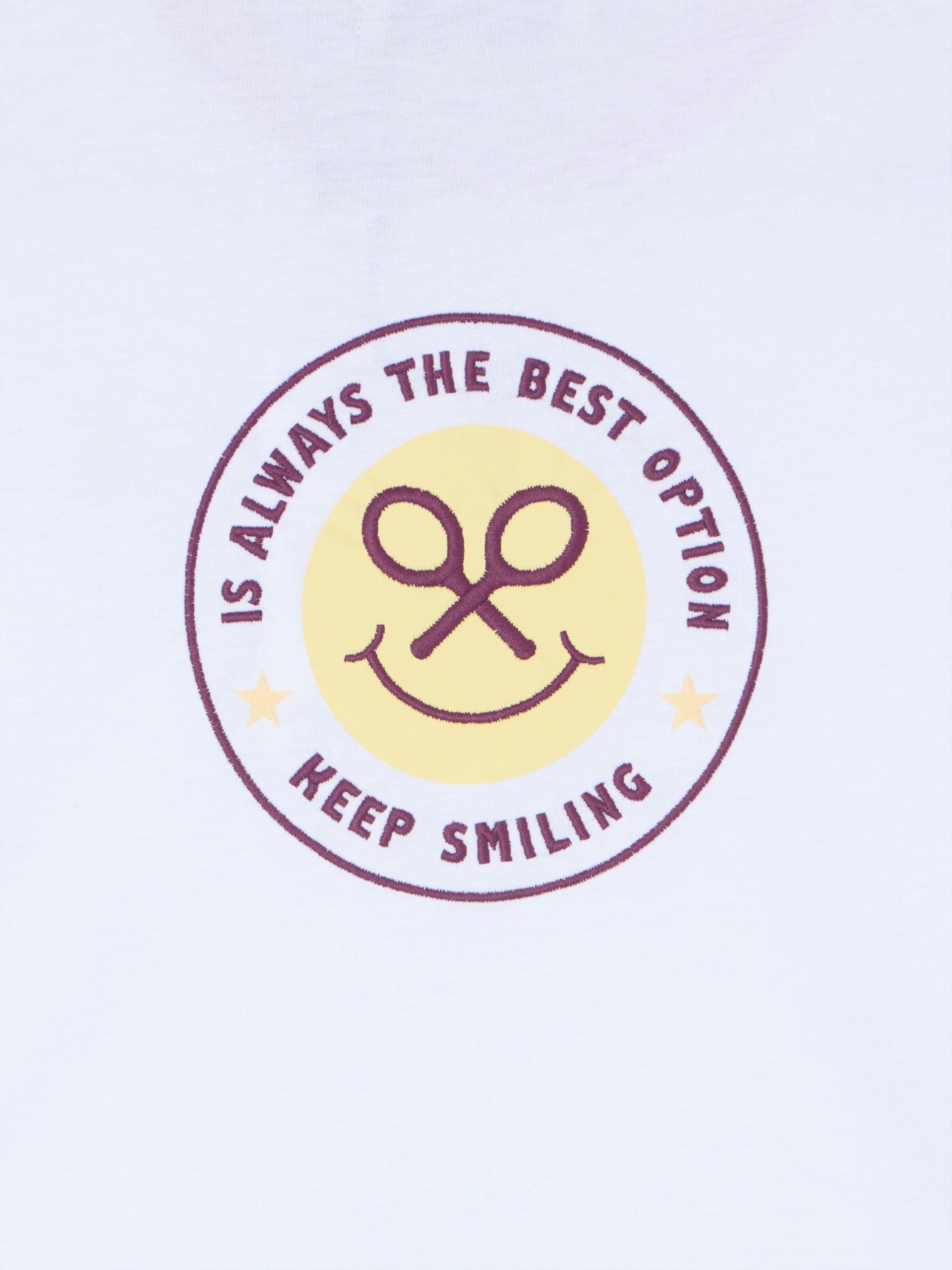 Camiseta girl mangas bicolor blanca