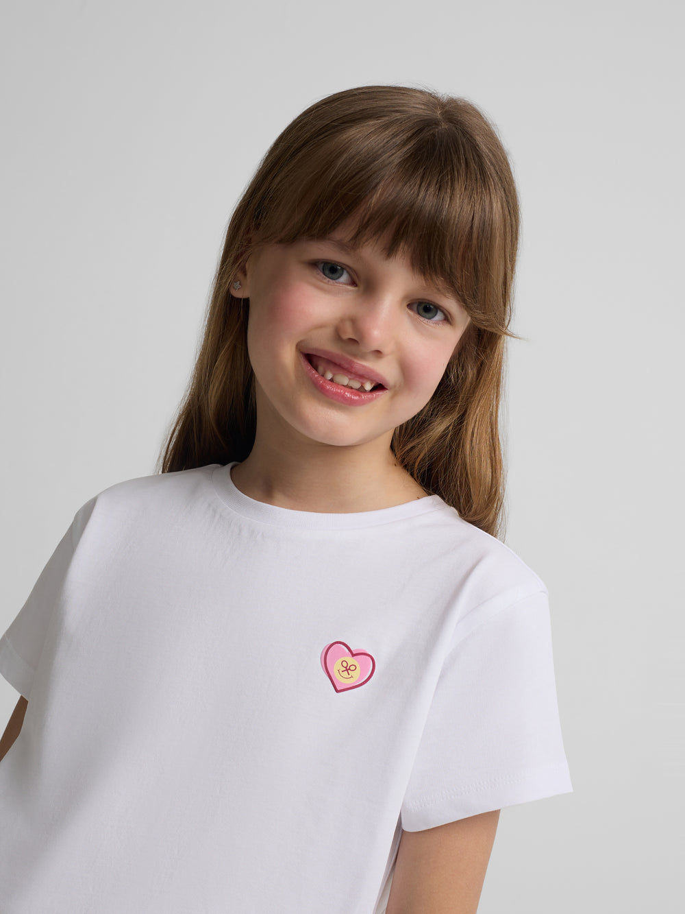 T-shirt fille blanche amour de Silbon