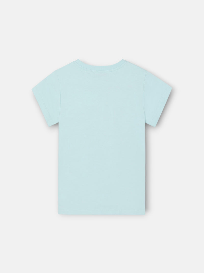 T-shirt menina raquetes multicolor azul