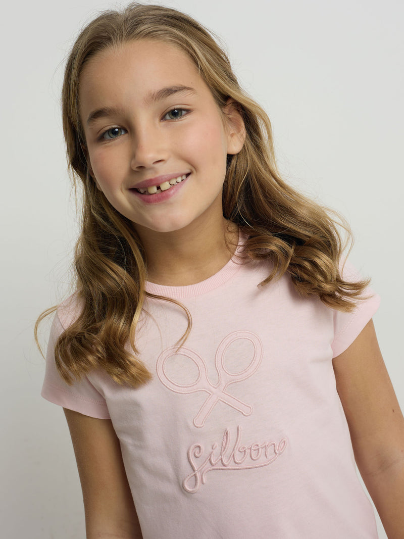 Camiseta girl clasica rosa